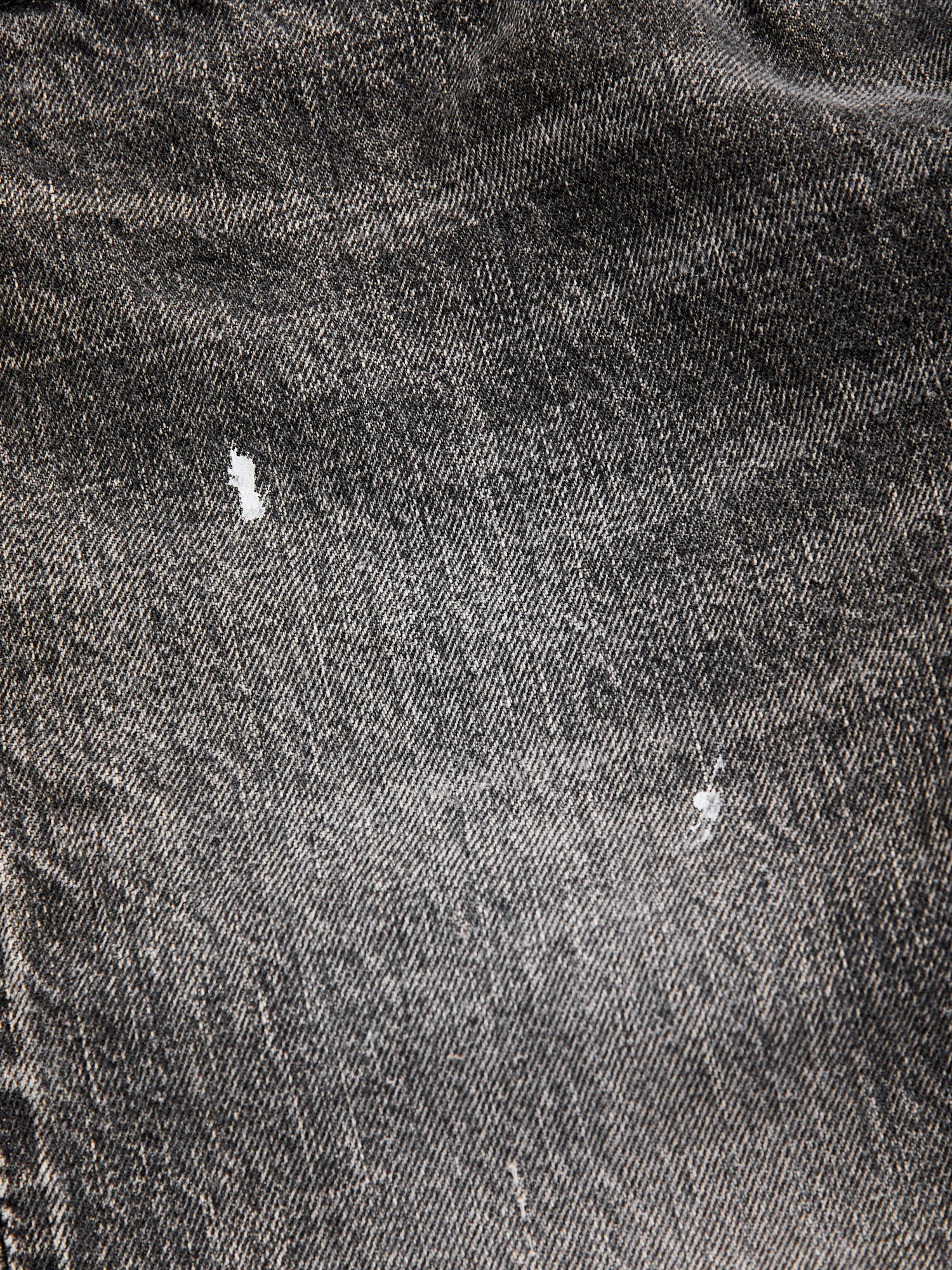 0105BKHW "Dartford" 13.75oz Washed Black Selvedge Denim - Wide Fit - Image 7