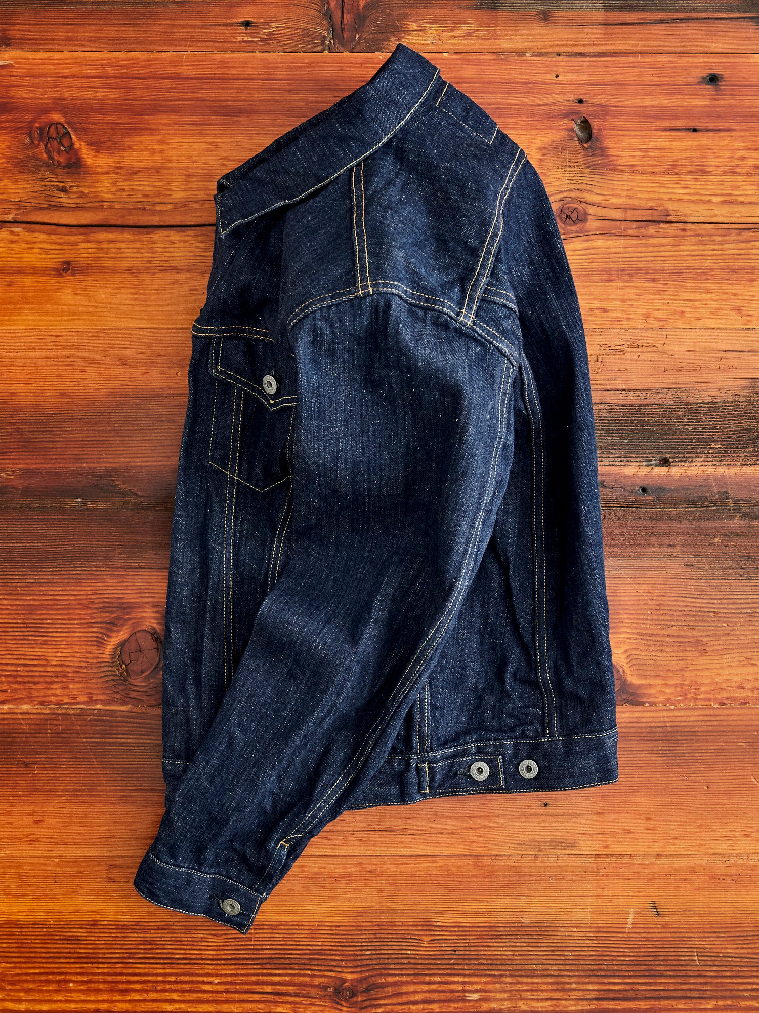 02527P "Kiwami" 16oz Natural Indigo Selvedge Denim Jacket - Image 3