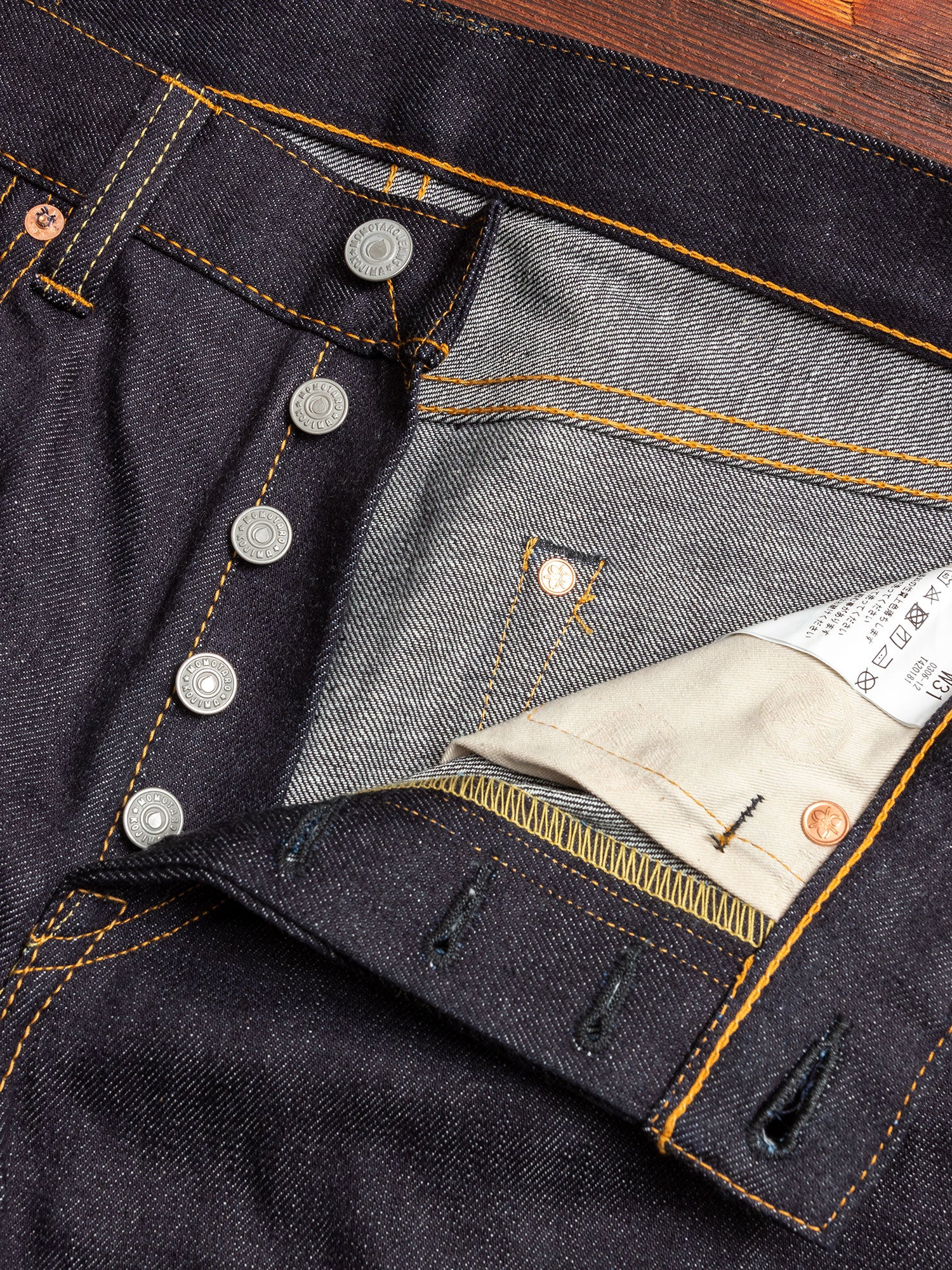 0306-12 12oz Selvedge Denim - Tight Tapered Fit - Image 6