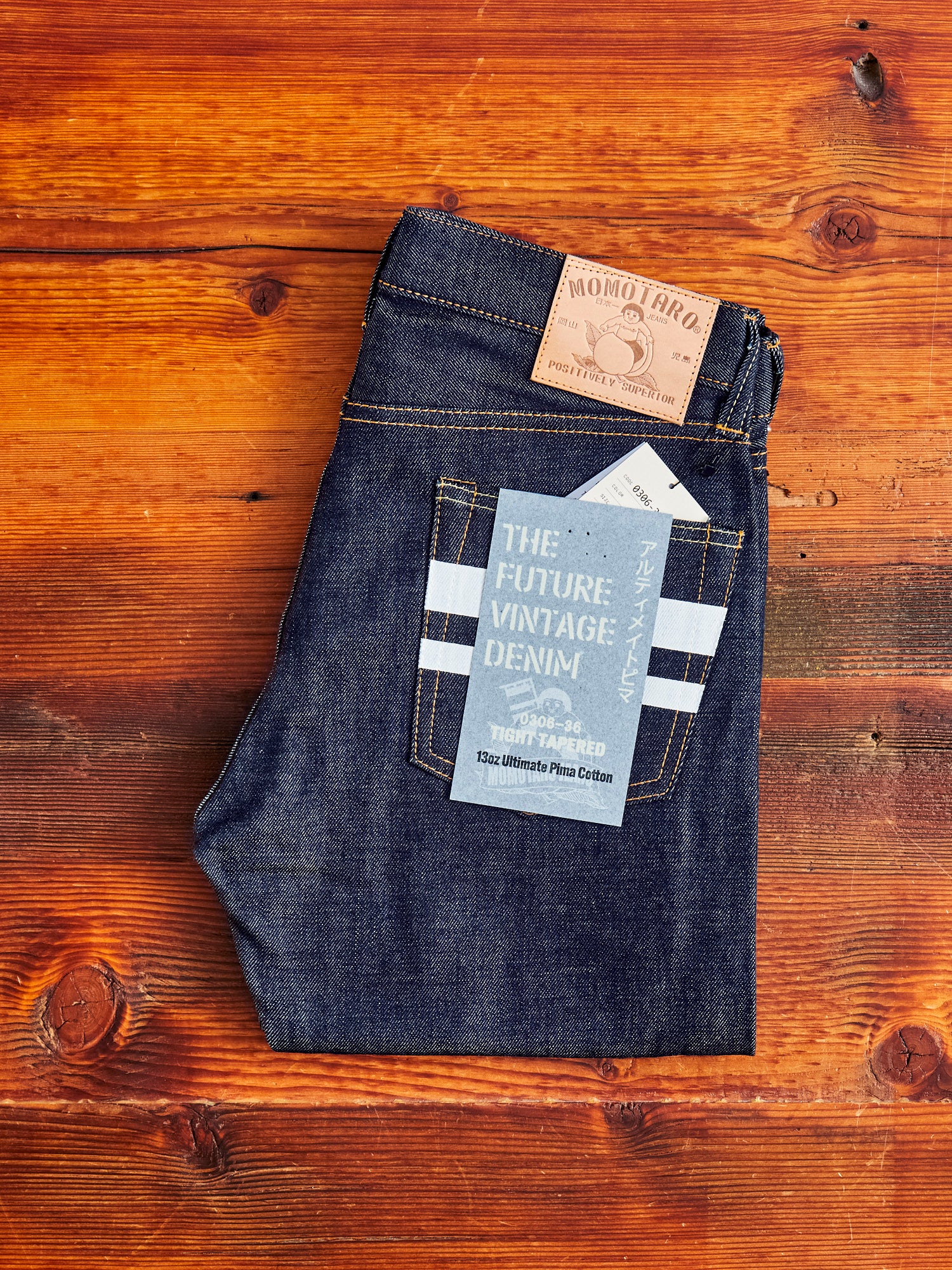 0306-36SP "Ultimate Pima GTB" 13oz Selvedge Denim - Tight Tapered Fit - Image 2
