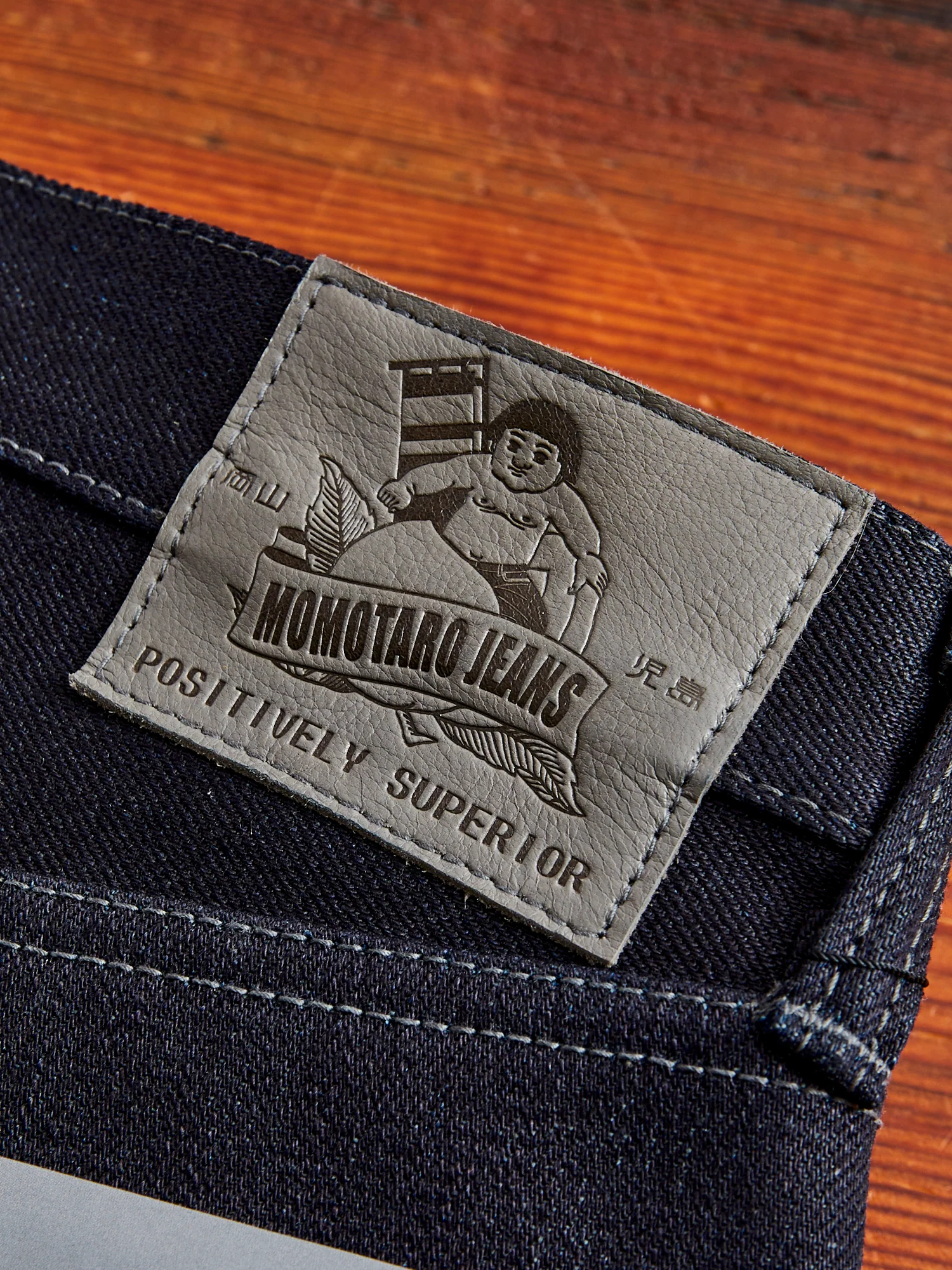 0306-52G "Indigo x Grey" 18oz Selvedge Denim - Tight Tapered Fit - Image 3