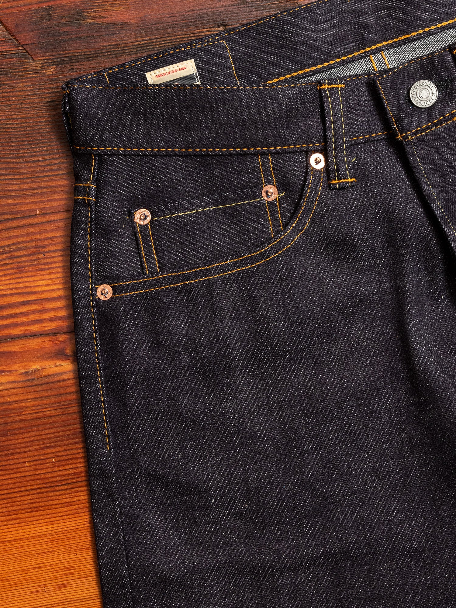 0605-12SP 12oz Selvedge Denim - Natural Tapered Fit - Image 5