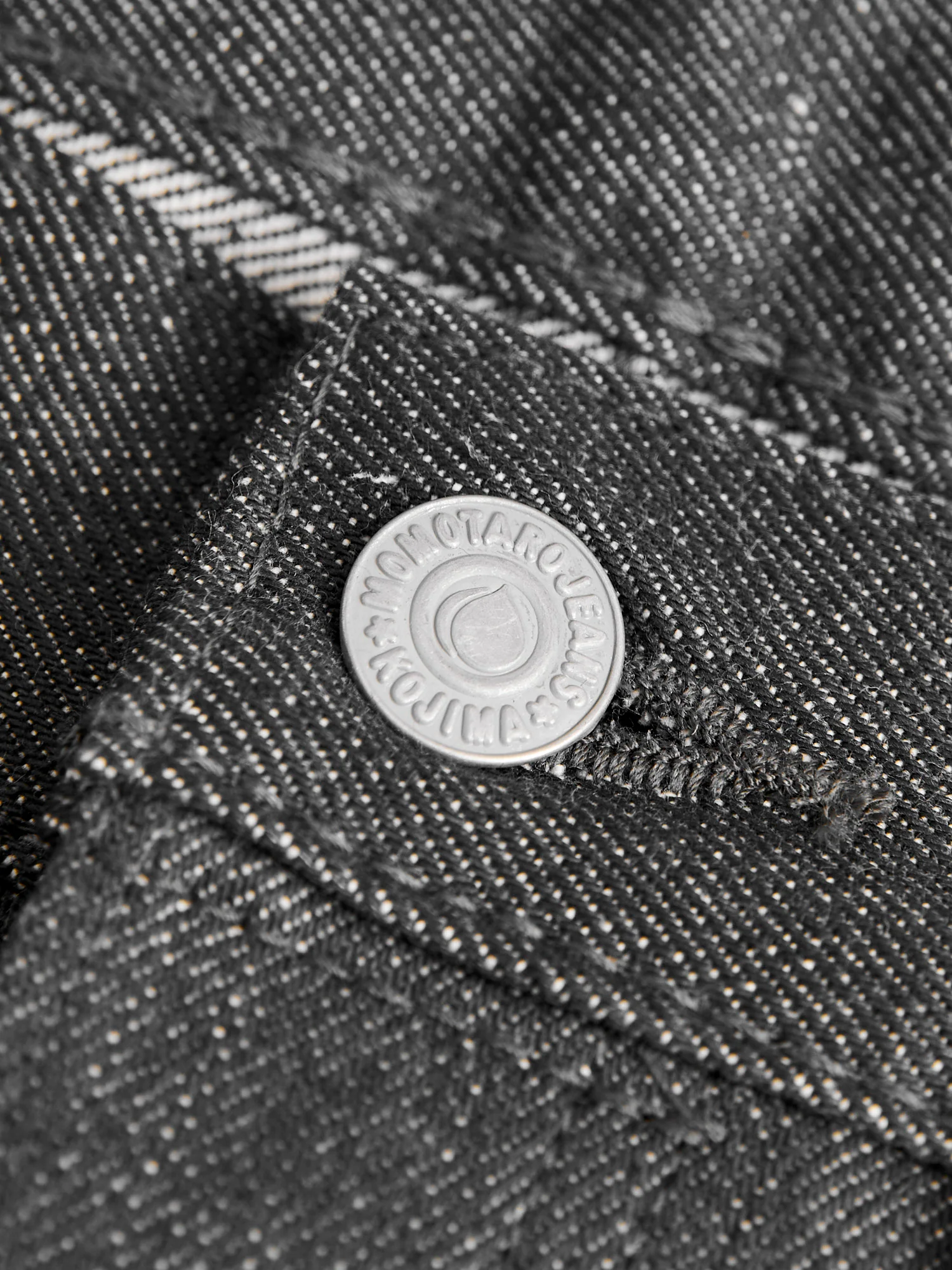 0605-70G 14oz Grey Selvedge Denim - Natural Tapered Fit - Image 7