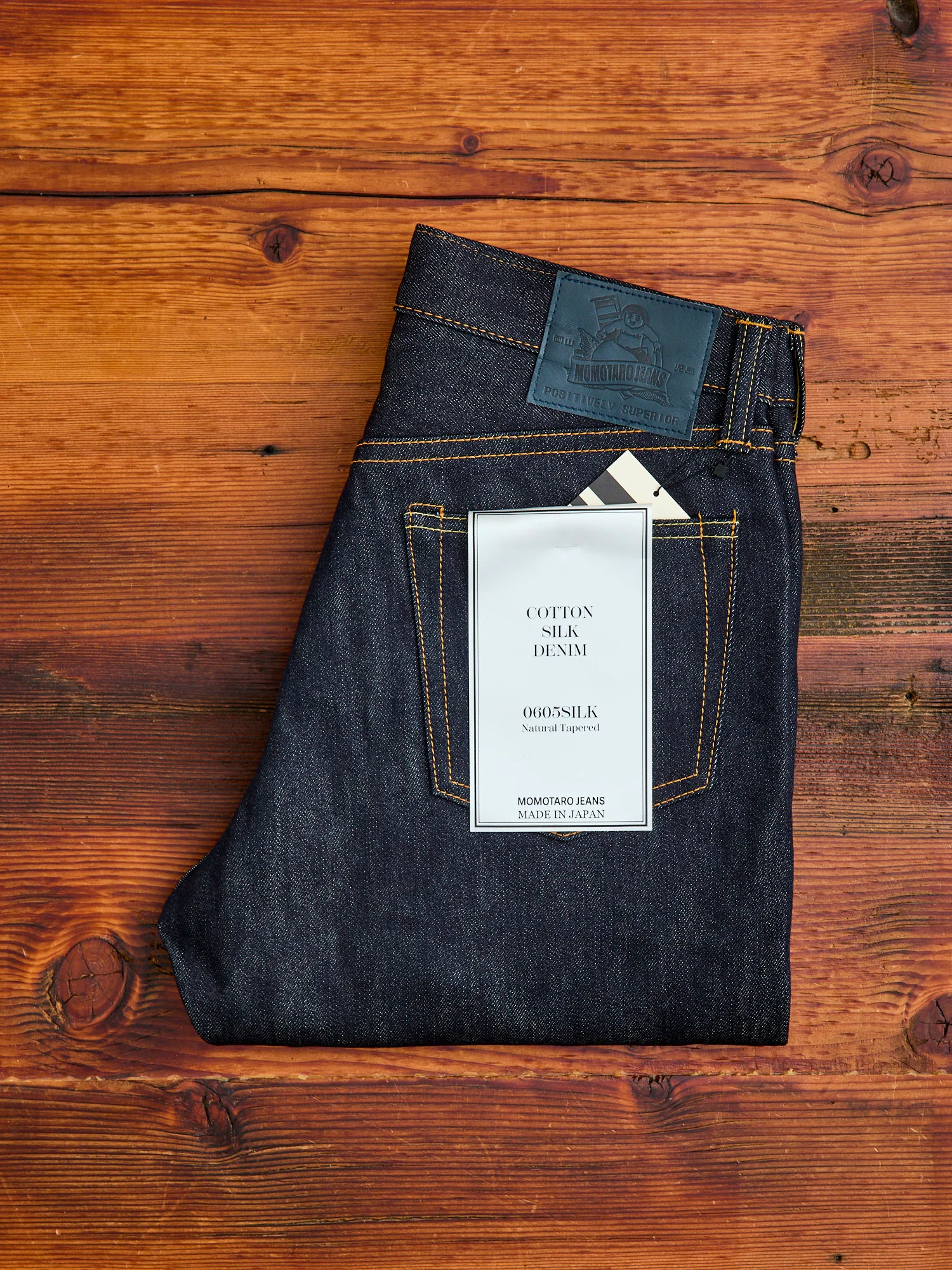 0605-SILK "Cotton Silk" 14.5oz Silk Selvedge Denim - Natural Tapered Fit - Image 2