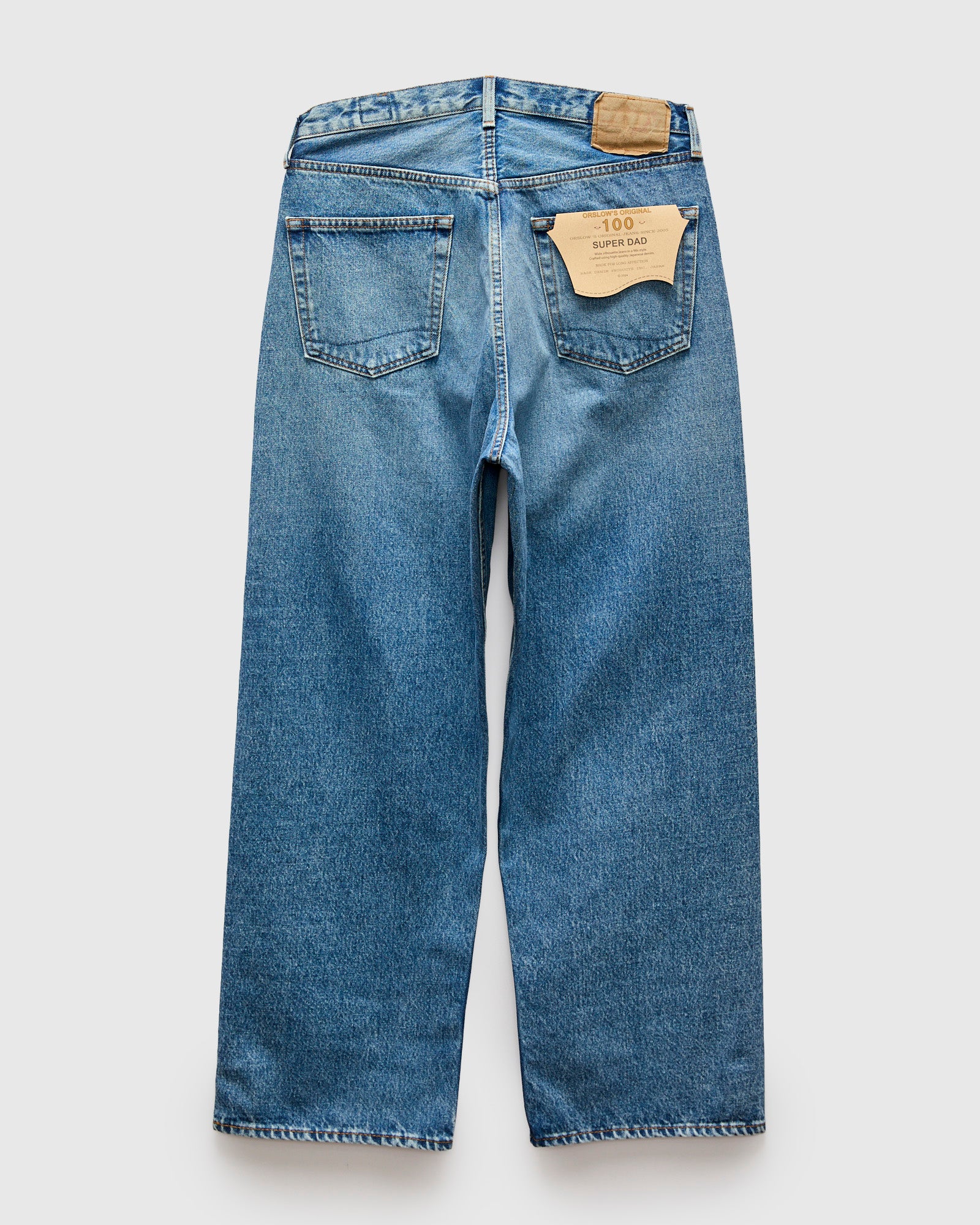 100  "2 Year Wash" 13.5oz Denim - Super Dad Wide Fit - Image 2