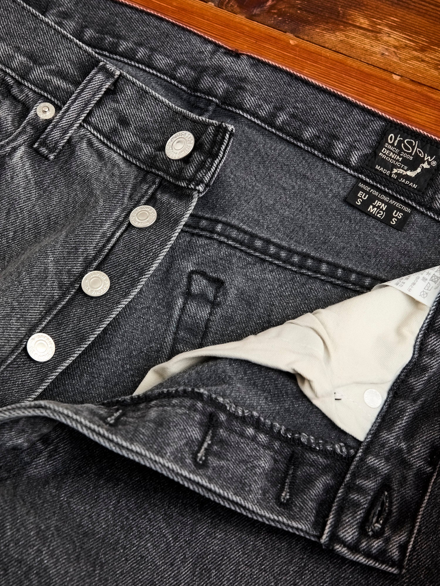 105 13.5oz Black Stone Denim - Standard Fit - Image 6