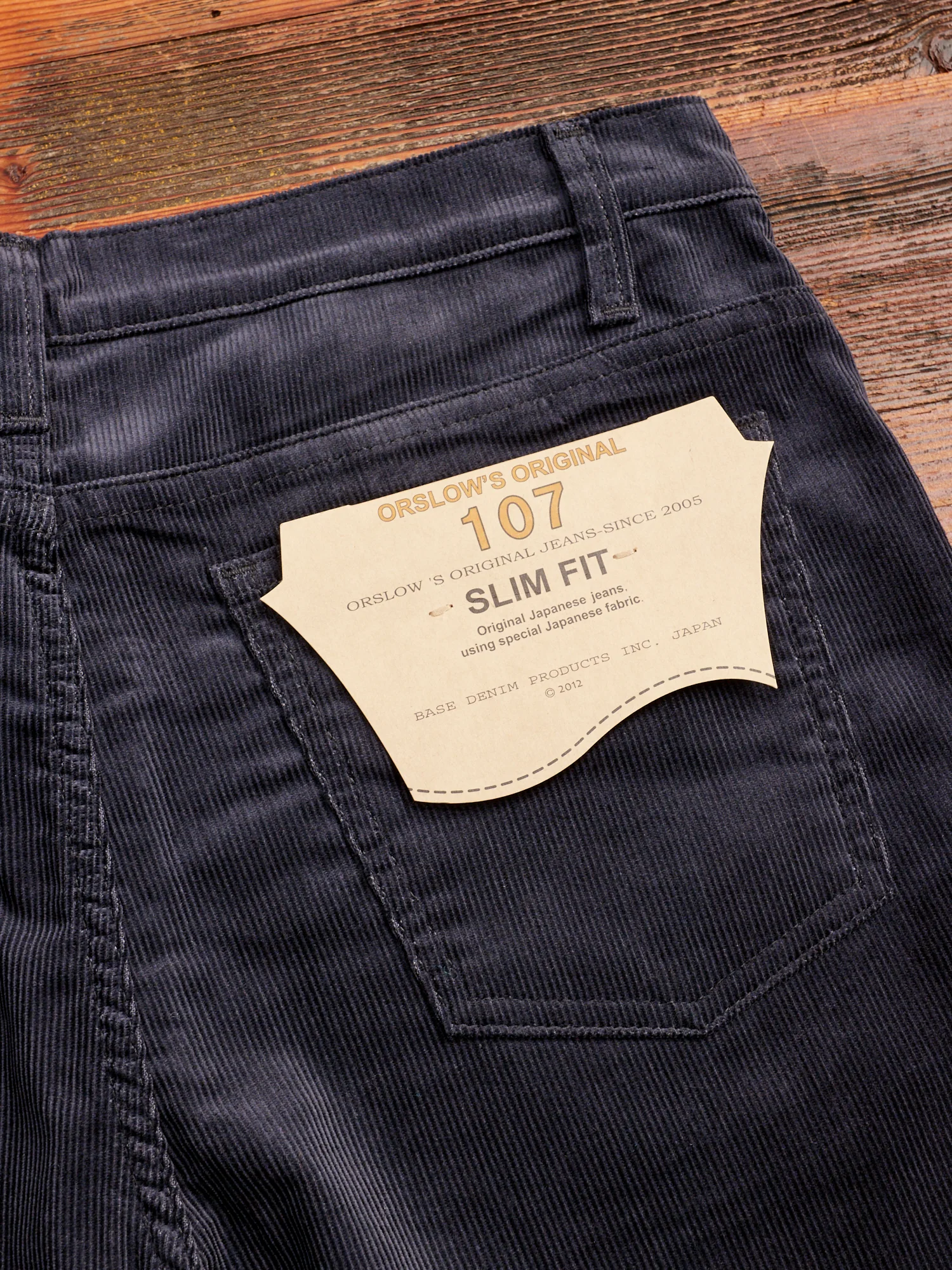 107 Ivy Fit Corduroy Pants in Navy - Image 9
