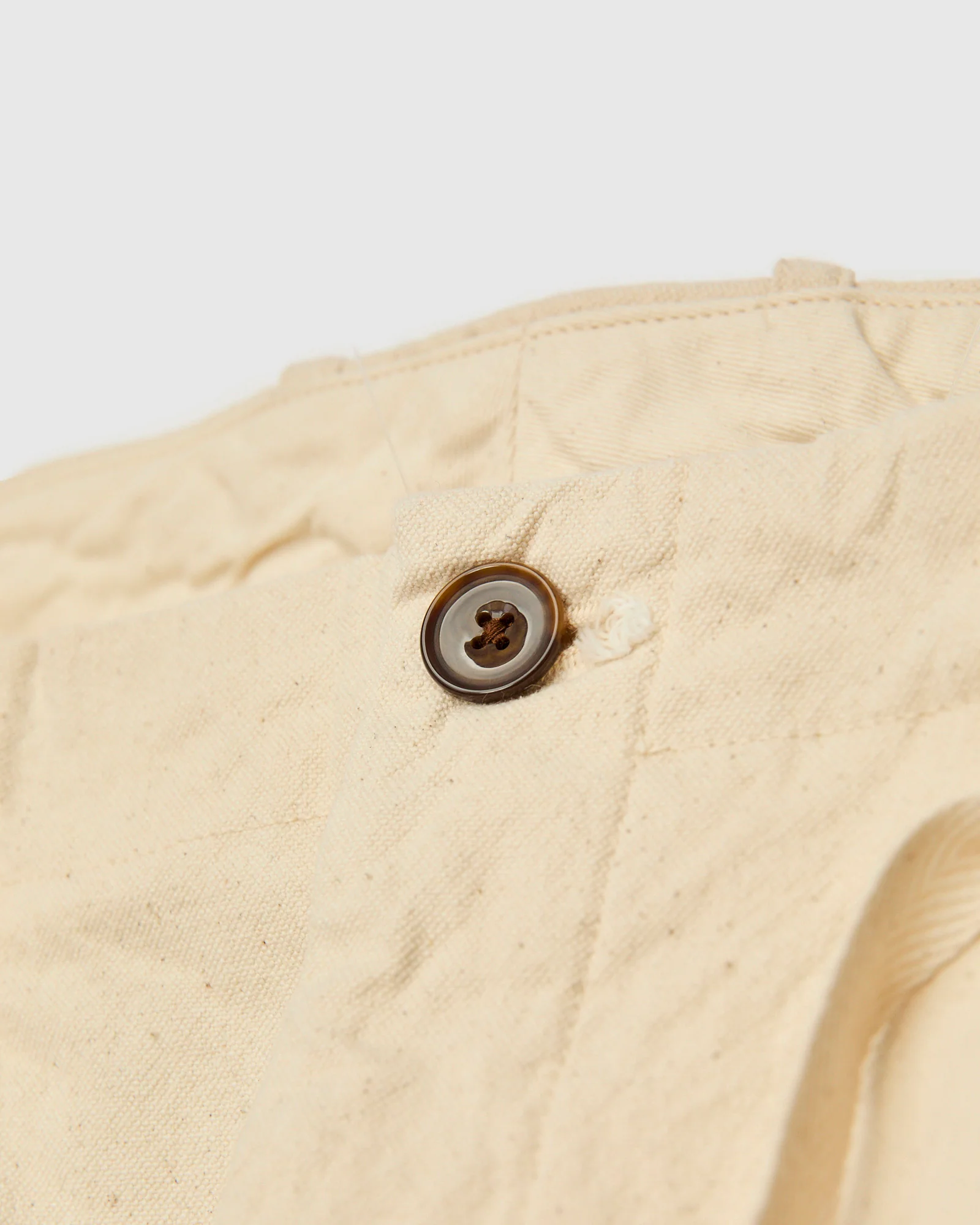 10oz Canvas 2Tuck Tapered Pants in Natural - Image 5
