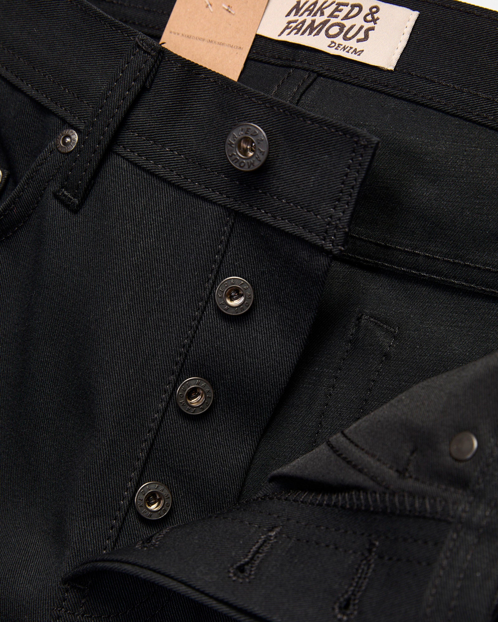 10oz Selvedge Slacks Black Twill - Weird Guy Fit - Image 7