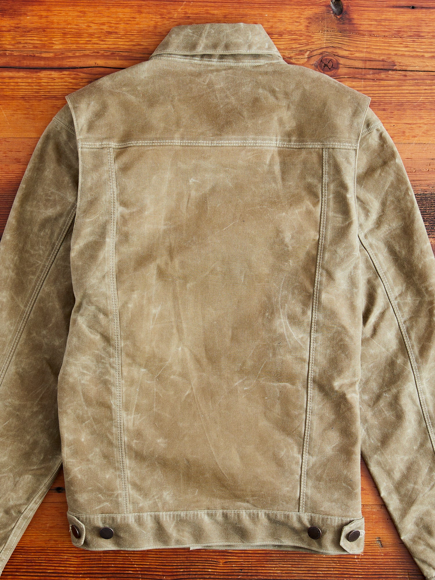 10oz Waxed Canvas Riders Jacket in Tumbleweed - Image 14