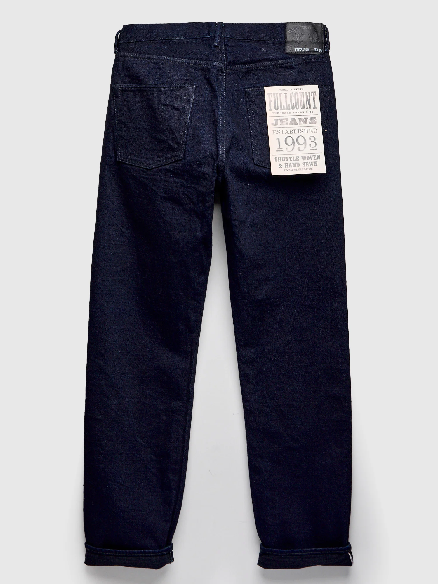 1103SRB "Super Rough" Indigo/Black 15.5oz Selvedge Denim - Clean Straight Fit - Image 3