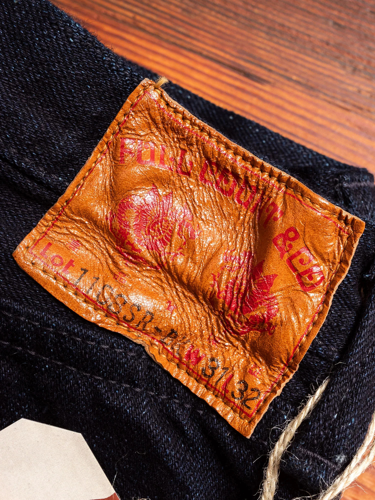 1108SR-BK "Super Rough" 15.5oz Indigo/Black Selvedge Denim - Slim Straight Fit - Image 3