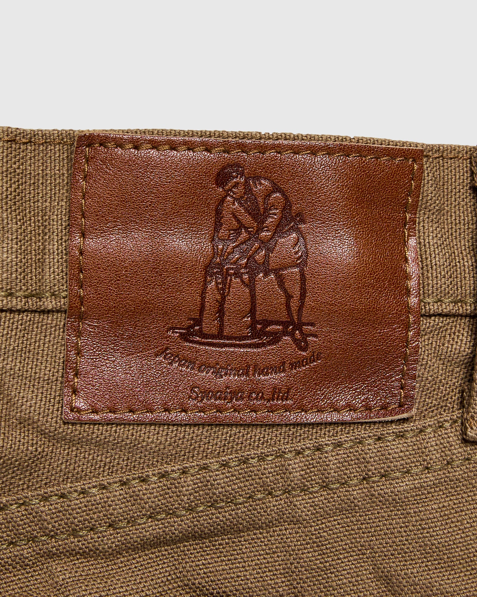 1175 "Khaki Beige" 13.5oz Duck Canvas Pants - Relaxed Tapered Fit - Image 10