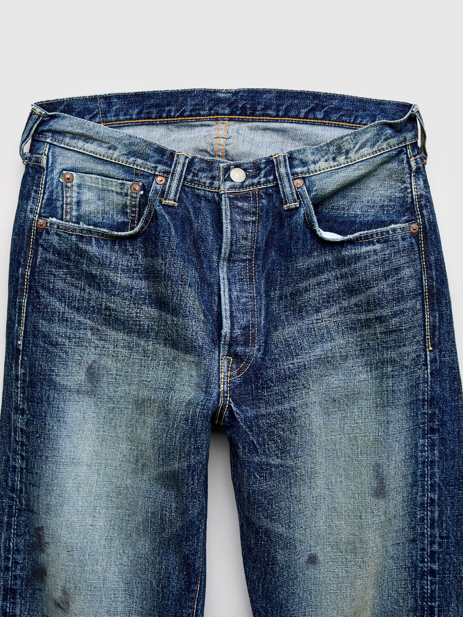 1345-1101 "Fear of Dark" 15.5oz Selvedge Denim - Classic Straight Fit - Image 7