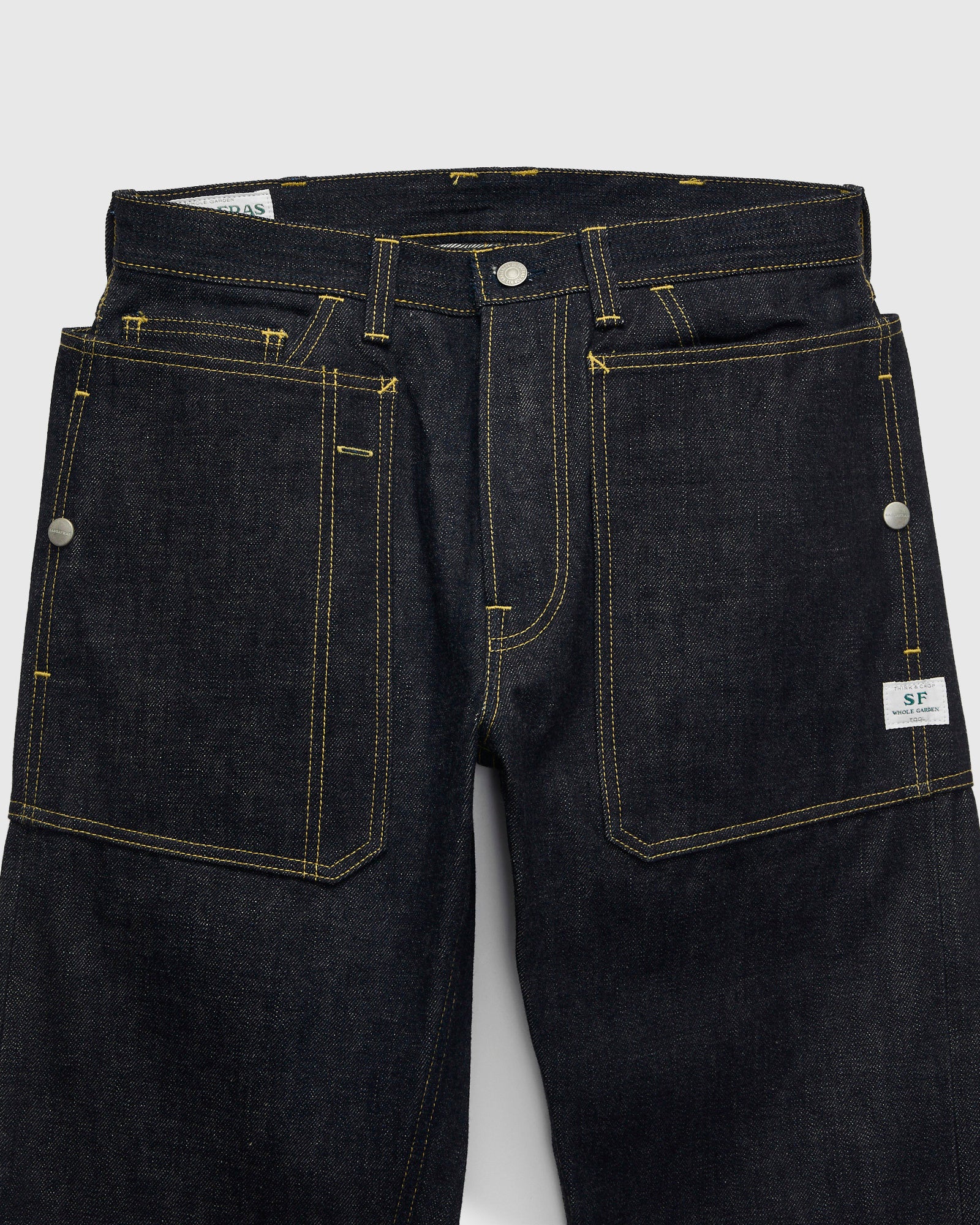 14oz Selvedge Denim Fall Leaf R Pants in Indigo - Image 4