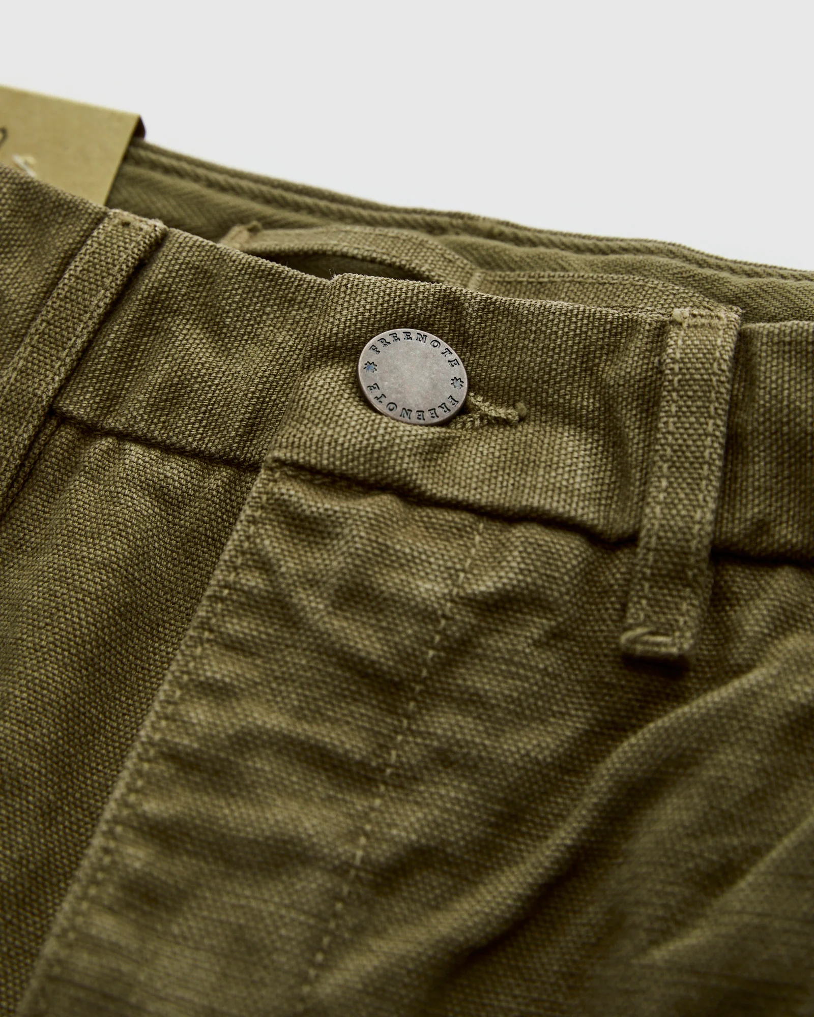 14oz Slub Workers Chino in Army - Image 6