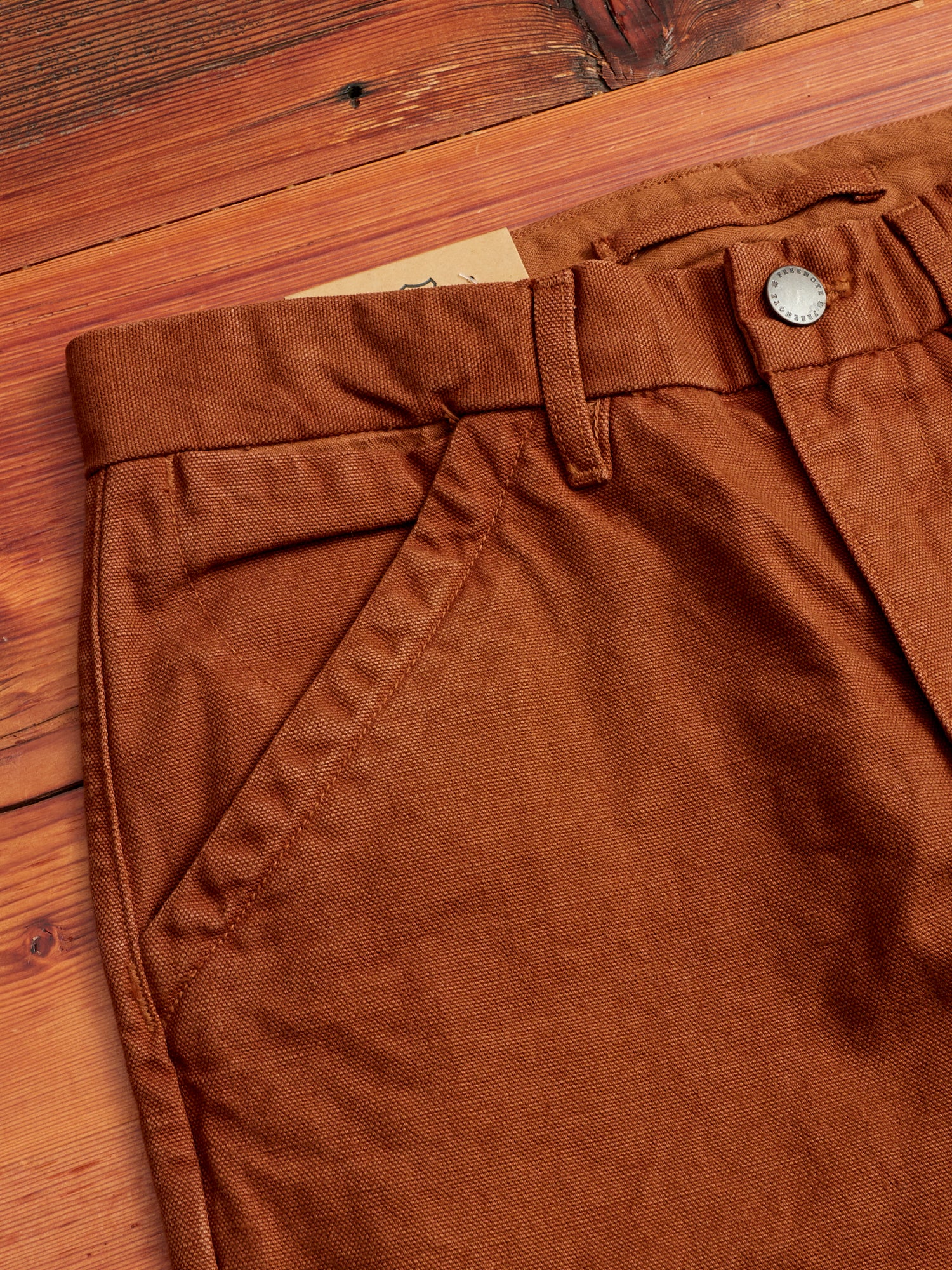 14oz Slub Workers Chino in Rust - Image 3