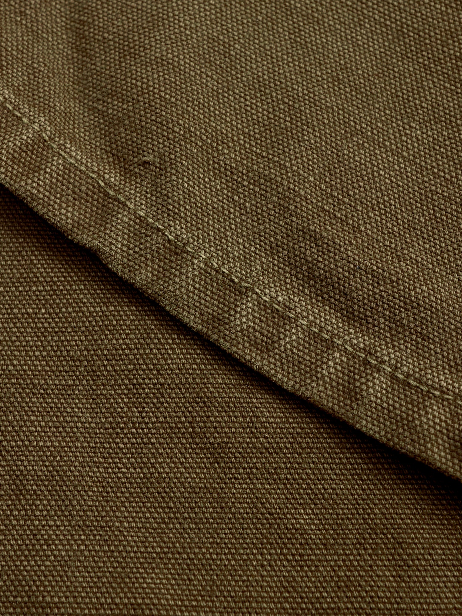 14oz Slub Workers Chino in Army Green - Image 7