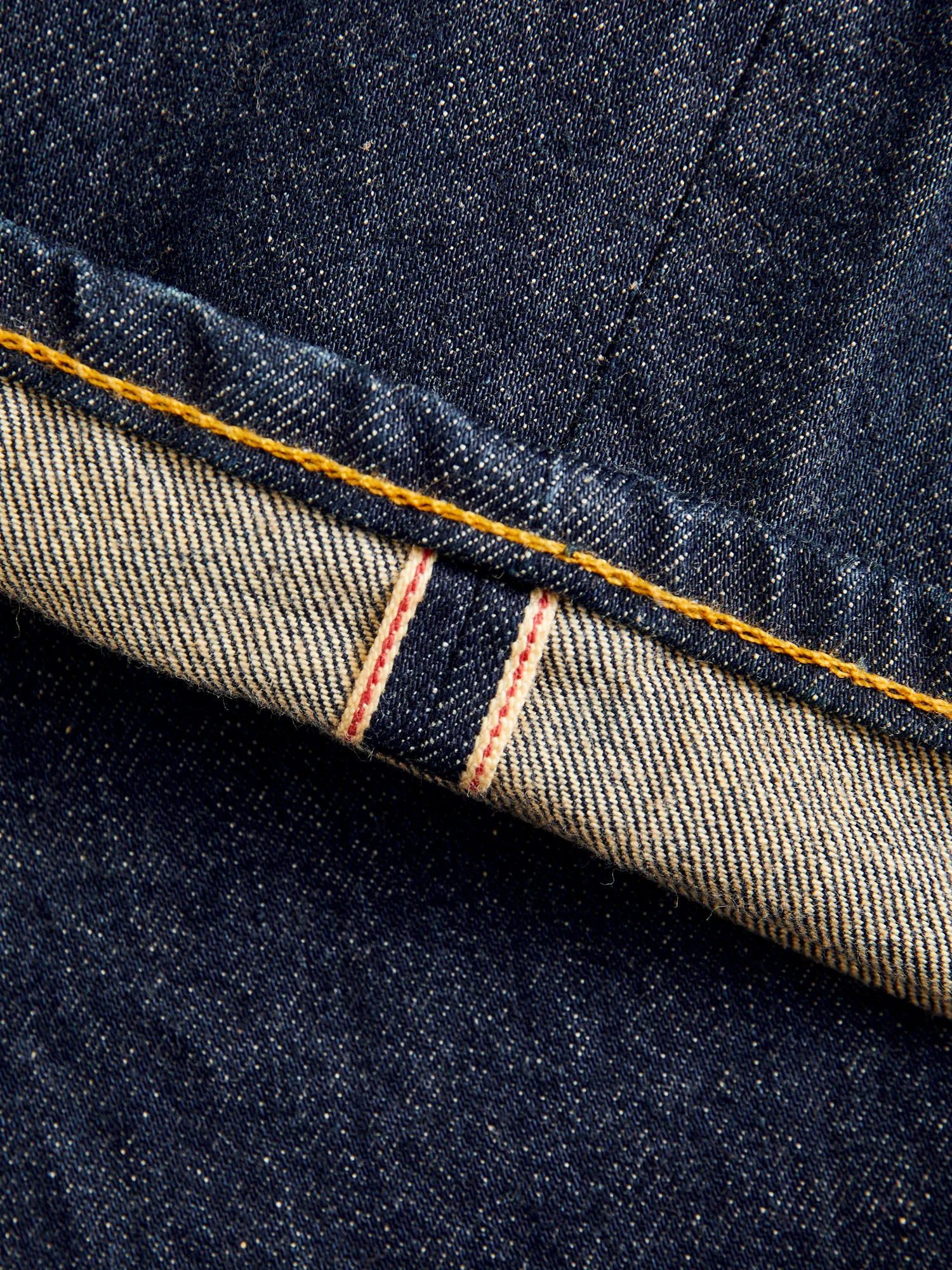 15oz Rinsed Selvedge Denim - Straight Fit - Image 13