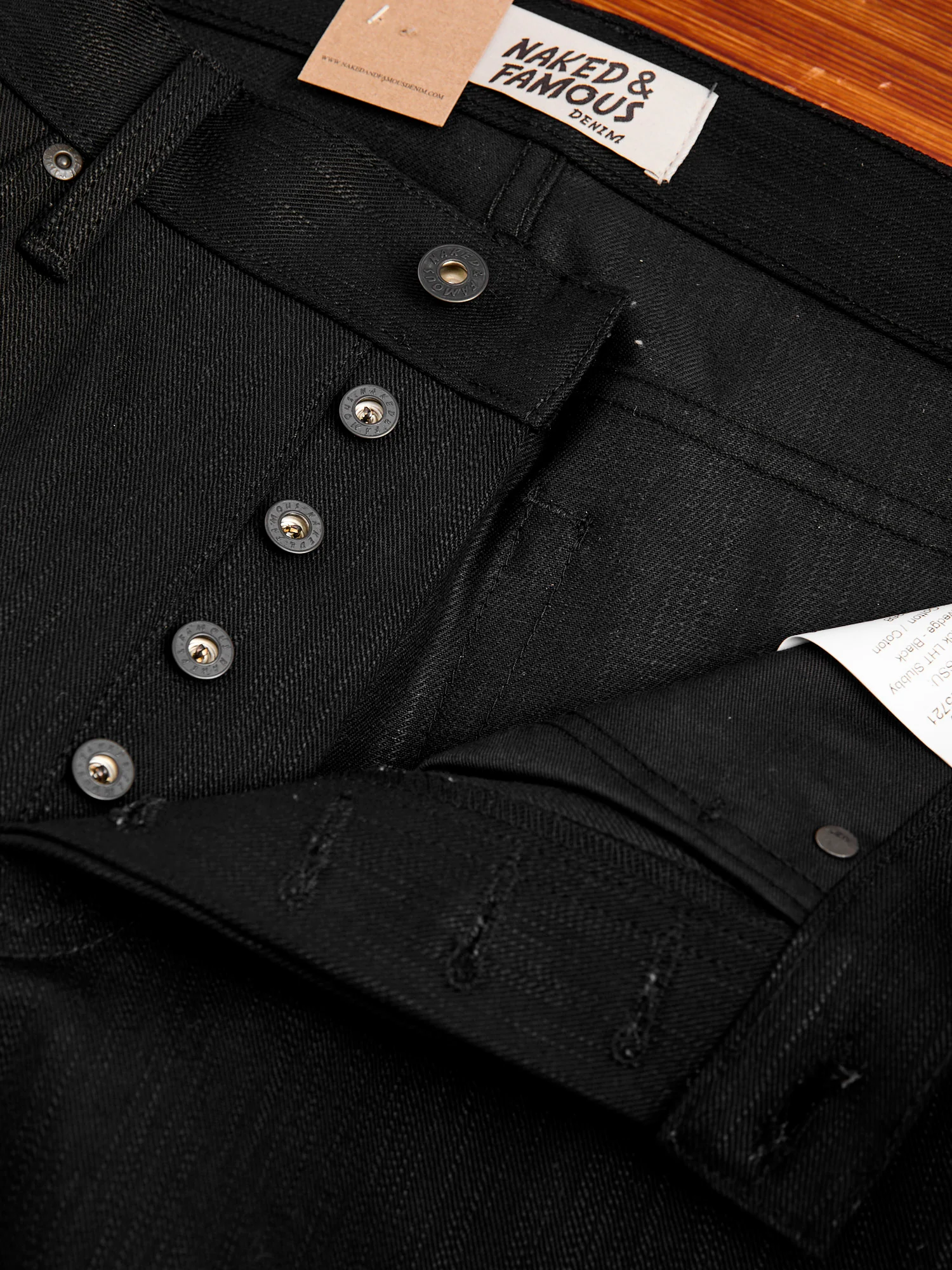 "Anniversary Left Hand Twill - Double Black Edition" 13.75oz Selvedge Denim - True Guy Fit - Image 9