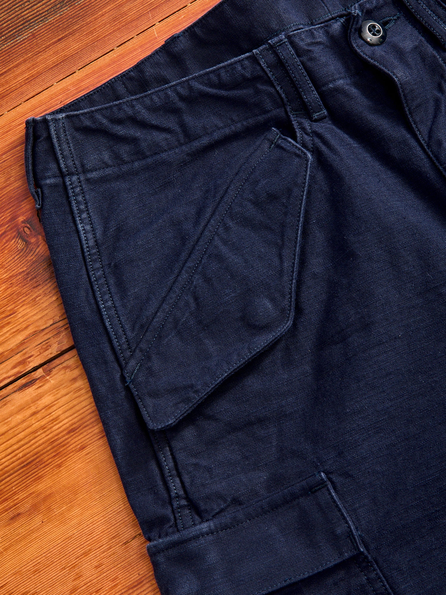 1889-IND Cargo Pants in Indigo - Image 4