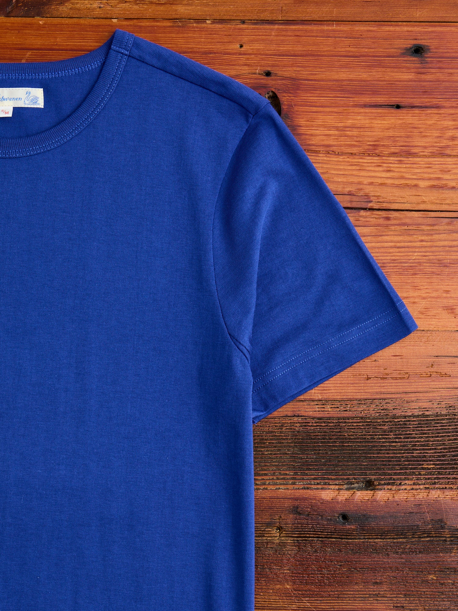 1950s "Good Originals" 5.5oz Loopwheel T-Shirt in Vintage Blue - Image 5