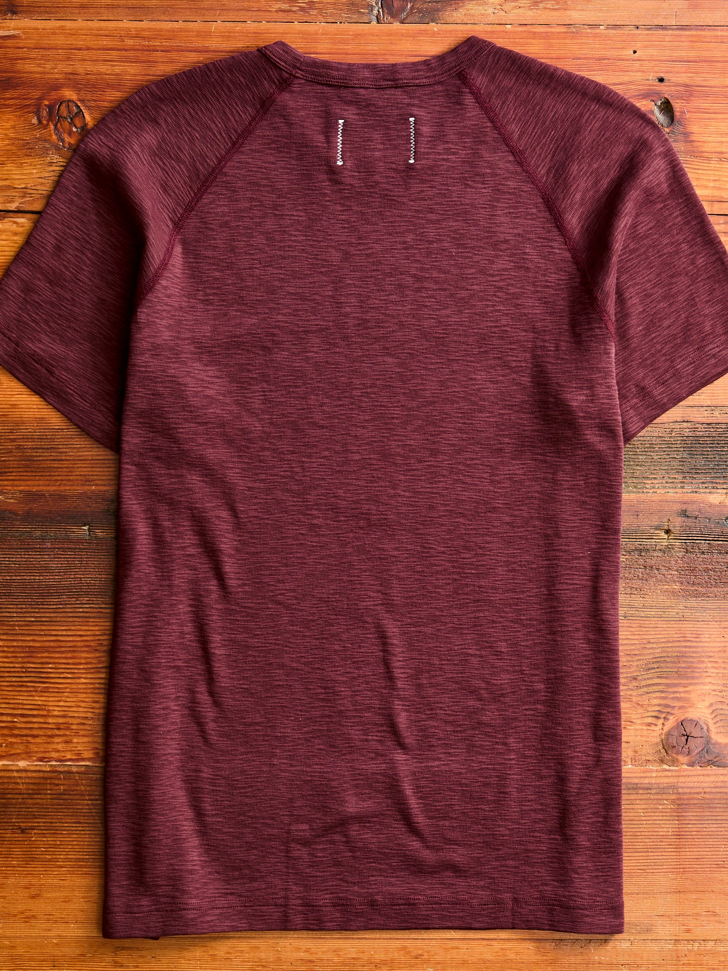 1x1 Slub T-Shirt in Crimson - Image 7