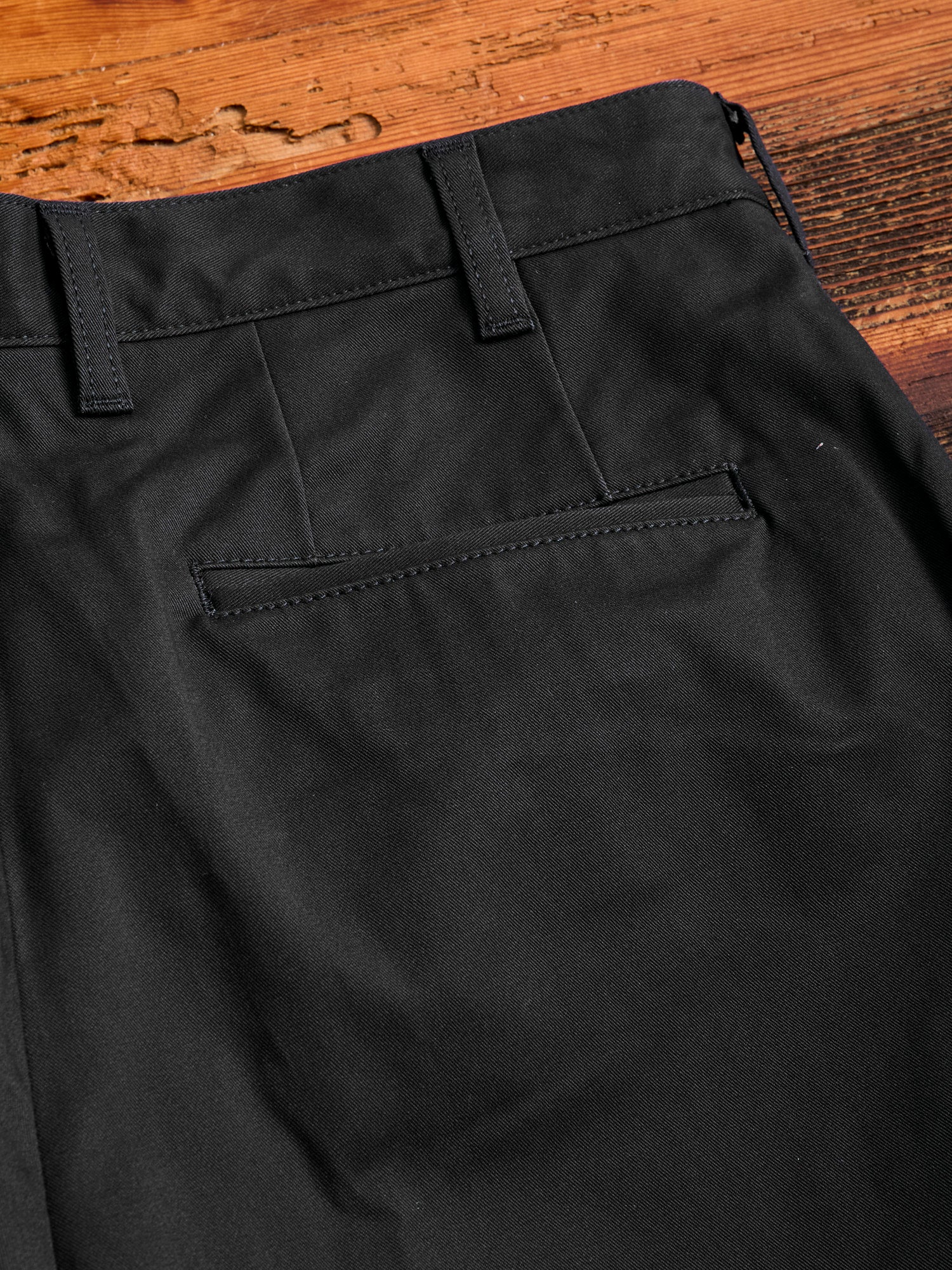 2-Pleat Twill Trousers in Black - Image 5