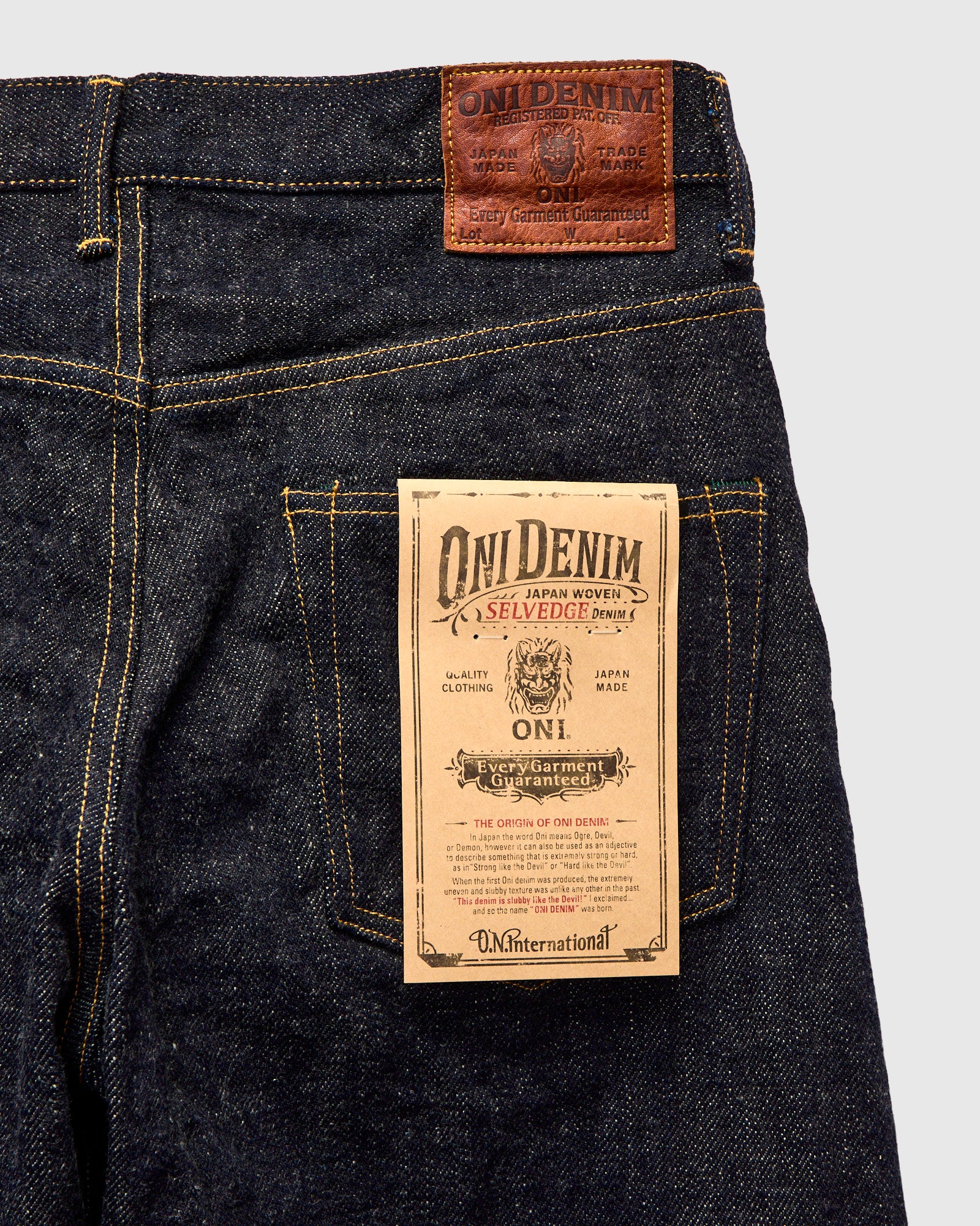 222-DIZR "Dark Indigo Secret Denim" 20oz Selvedge Denim - Super Wide Straight Fit - Image 4
