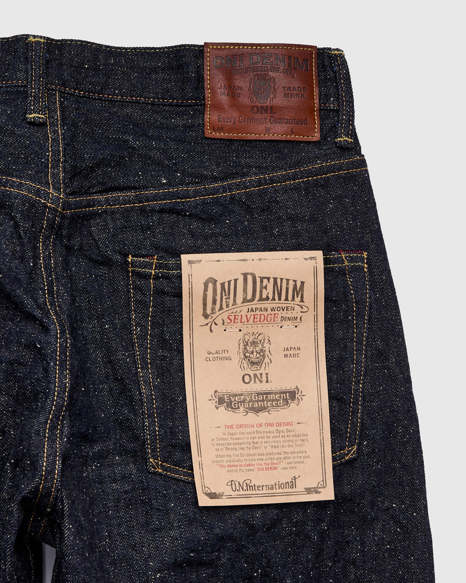 222-NEP 13.7oz Selvedge Denim - Super Wide Straight Fit - Image 4
