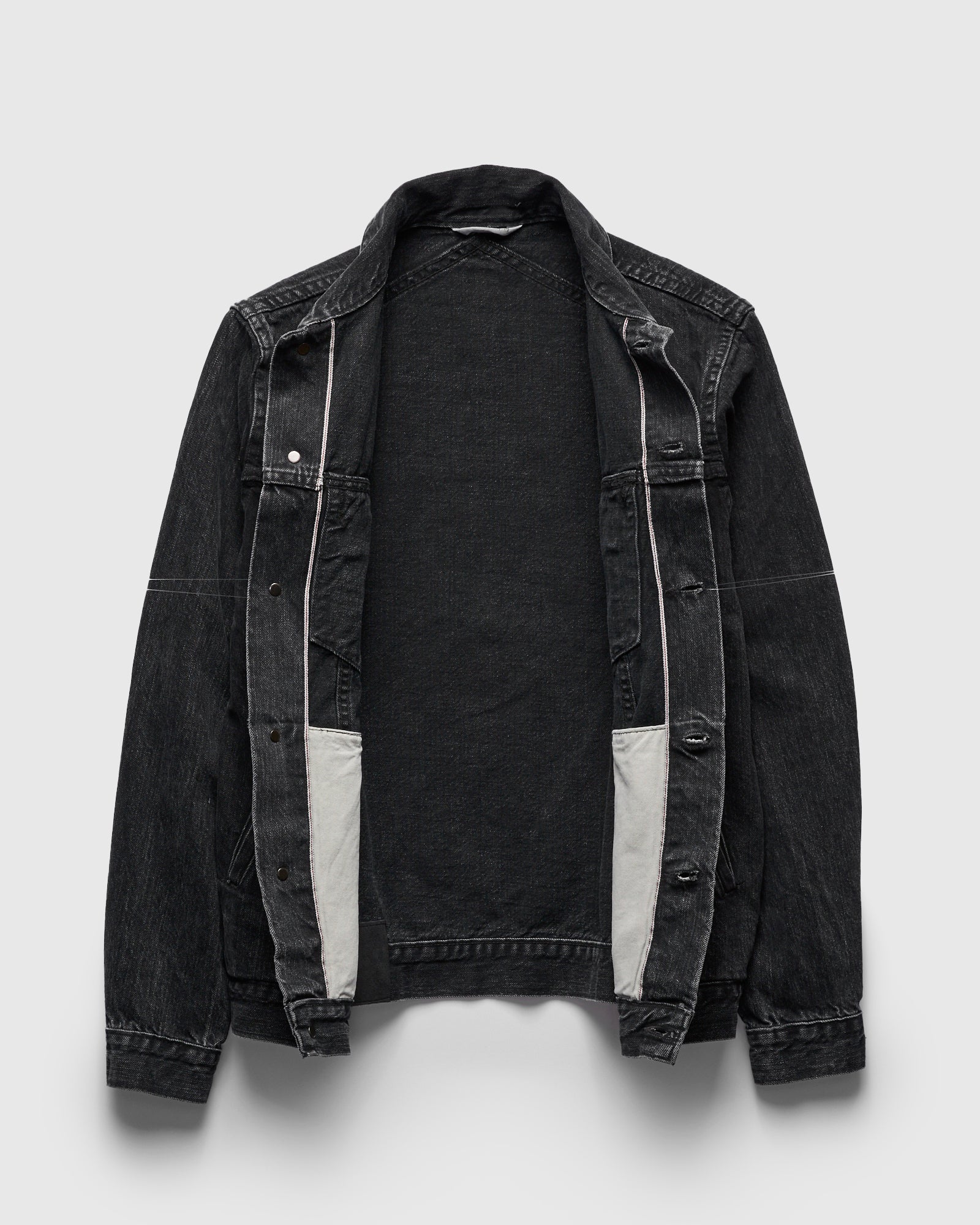 222x Stonewashed Type-3 Denim Jacket in Black - Image 3