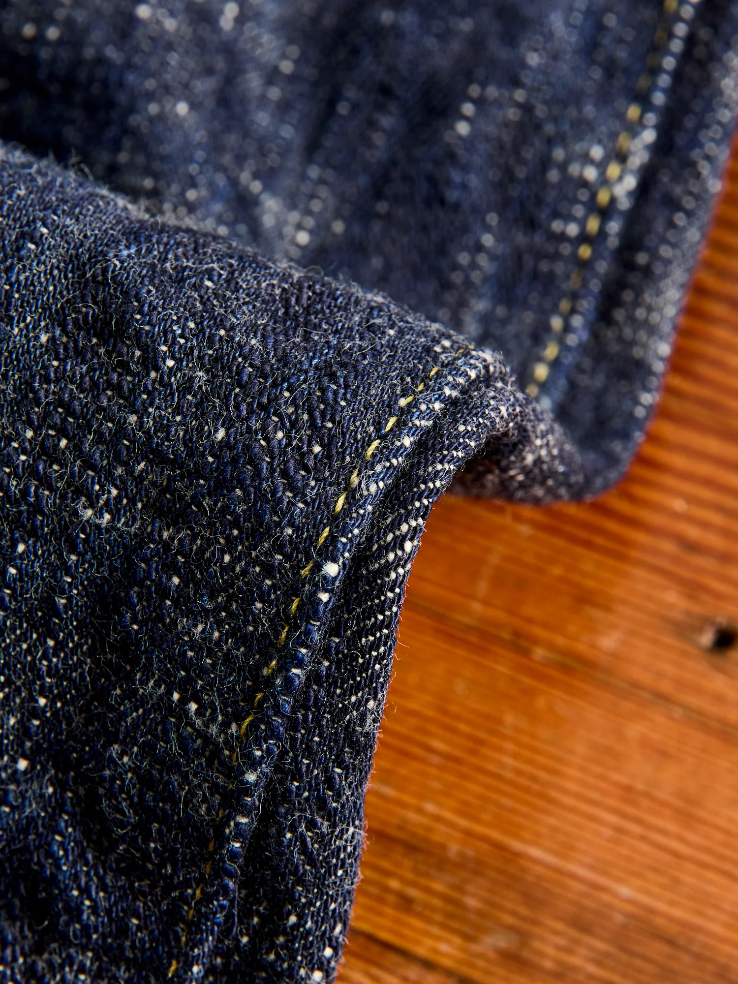 246 "Kasuri" 17oz Slub Selvedge Denim - Clean Straight Fit - Image 10