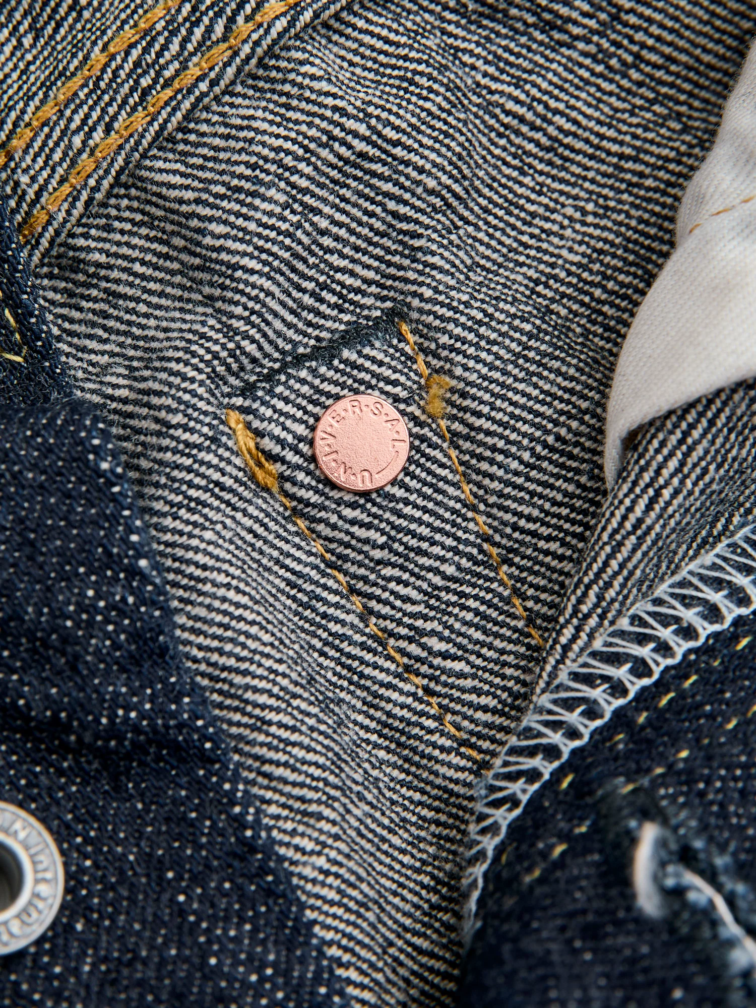 246 "Sleeping Demon" Natural Indigo 15.5oz Selvedge Denim - Clean Straight Fit - Image 11