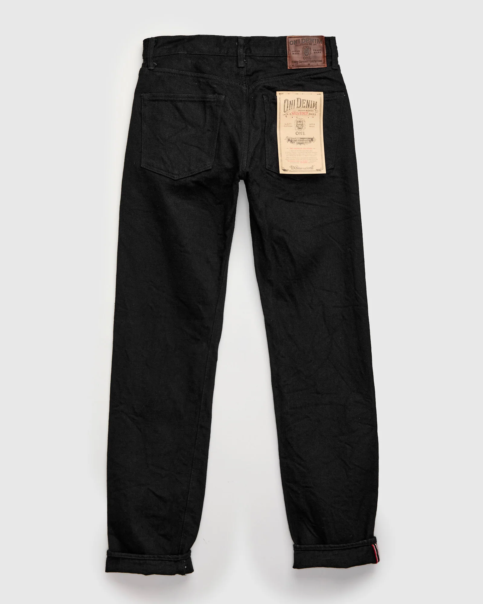 246ZR-BKBK "Secret Black" 20oz Selvedge Denim - Clean Straight Fit - Image 3