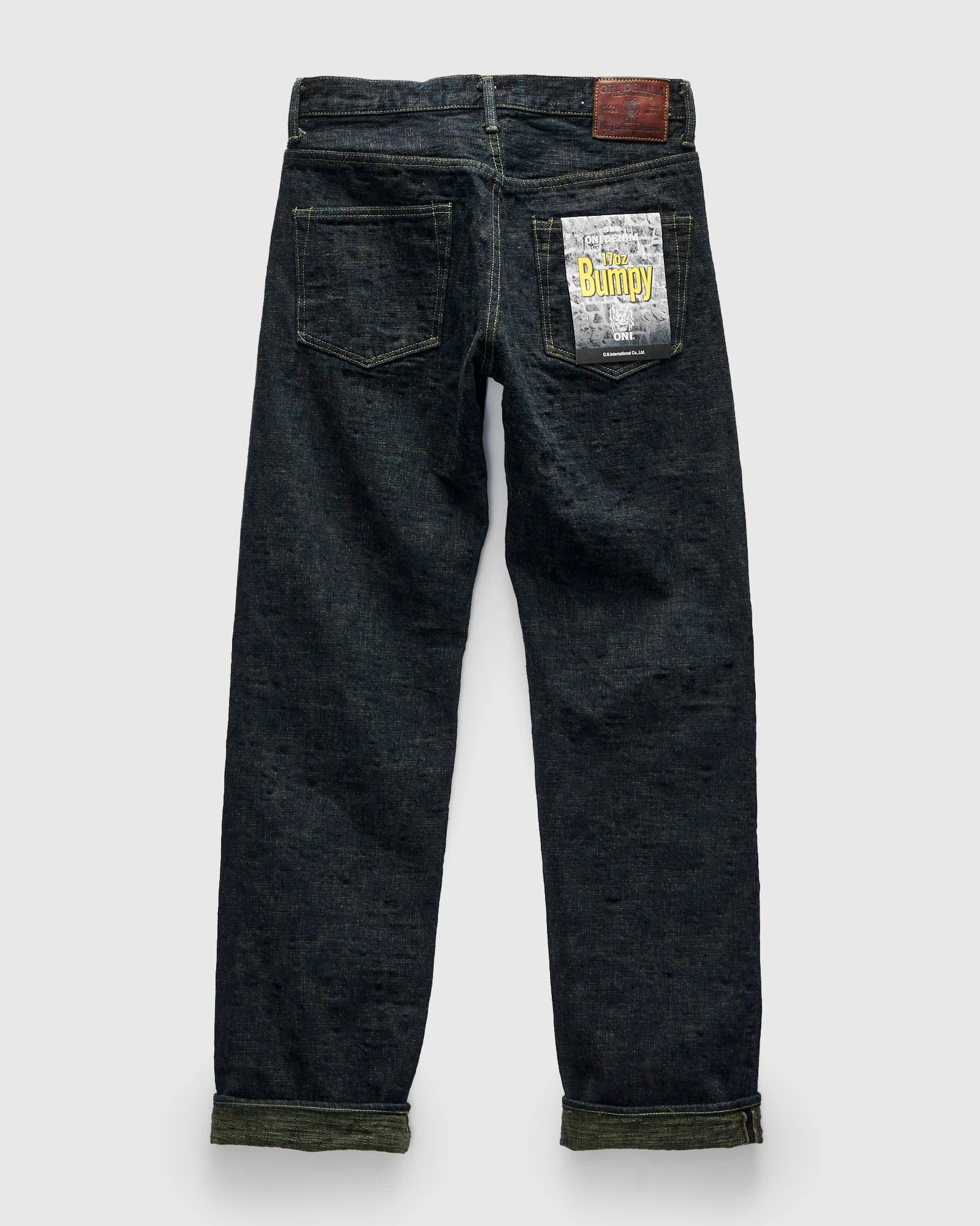 277-Bumpy "Kusaki Green Overdye" 17oz Selvedge Denim - Just-Right Straight Fit - Image 4