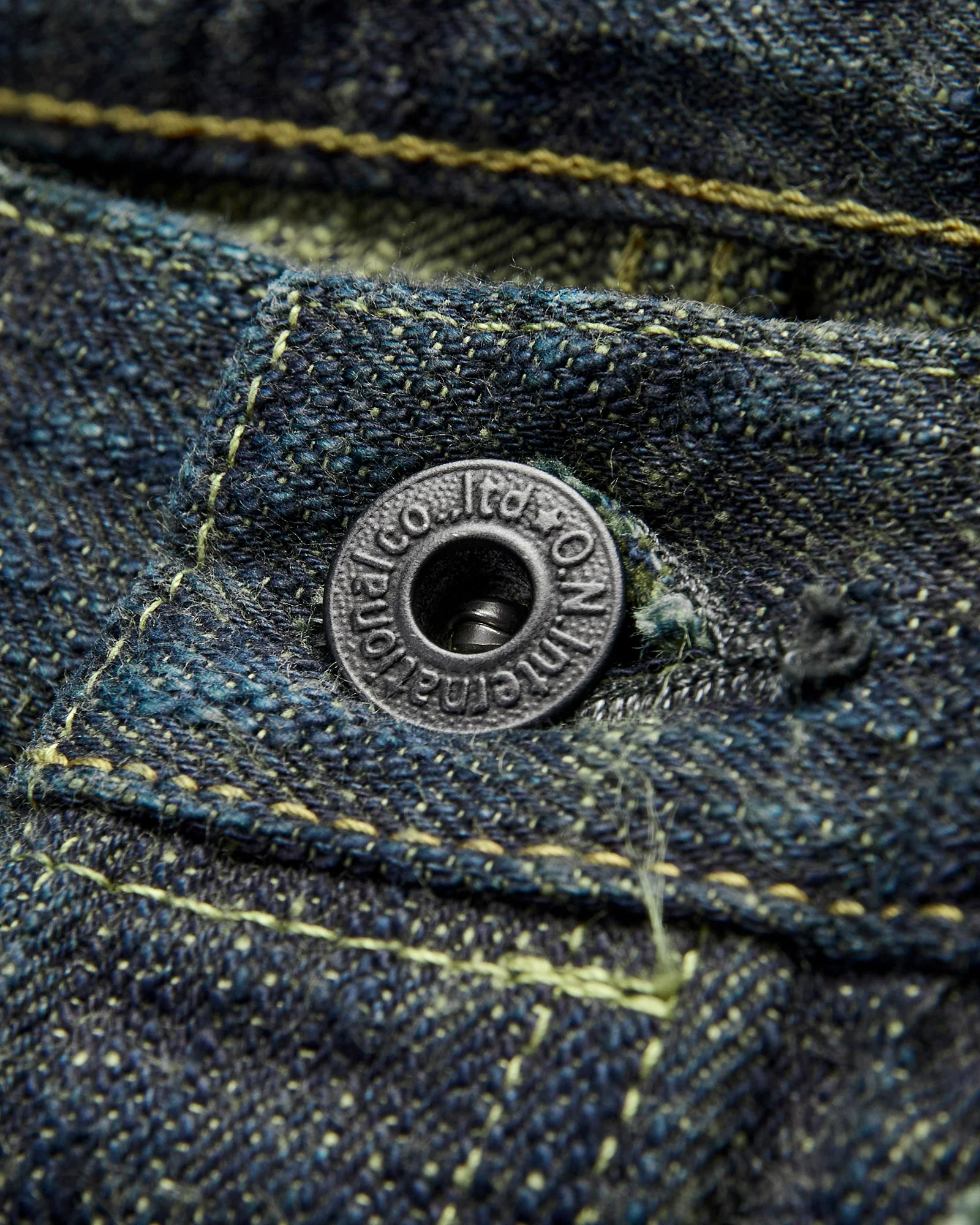 277-Bumpy "Kusaki Green Overdye" 17oz Selvedge Denim - Just-Right Straight Fit - Image 7