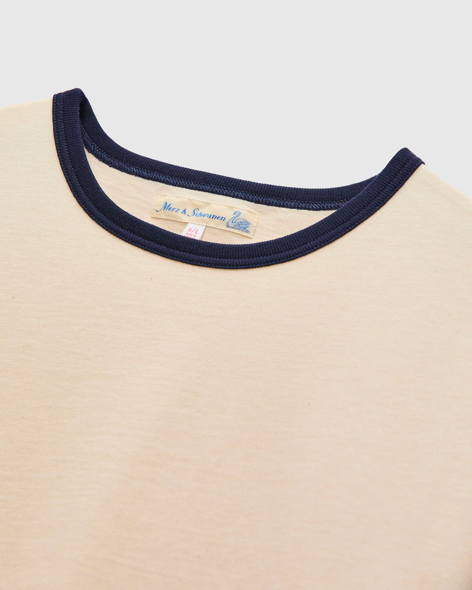 2M15B "Good Originals" Vintage Machine 6.8oz Jersey T-Shirt in Natural/Ink - Image 3
