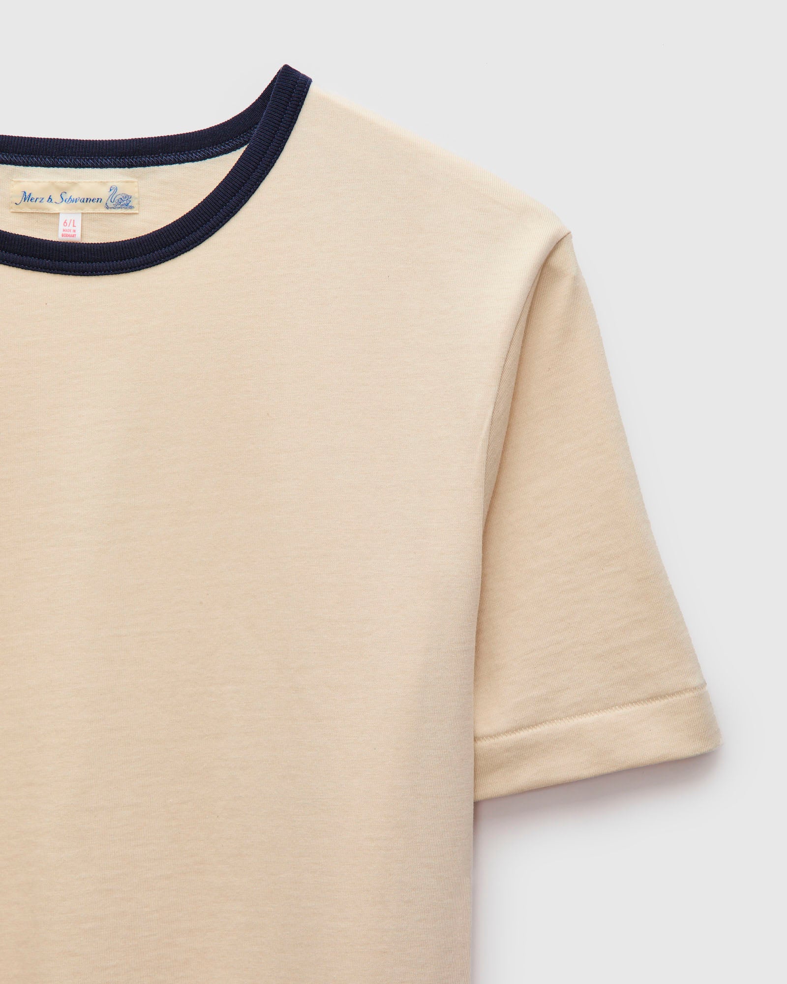 2M15B "Good Originals" Vintage Machine 6.8oz Jersey T-Shirt in Natural/Ink - Image 4