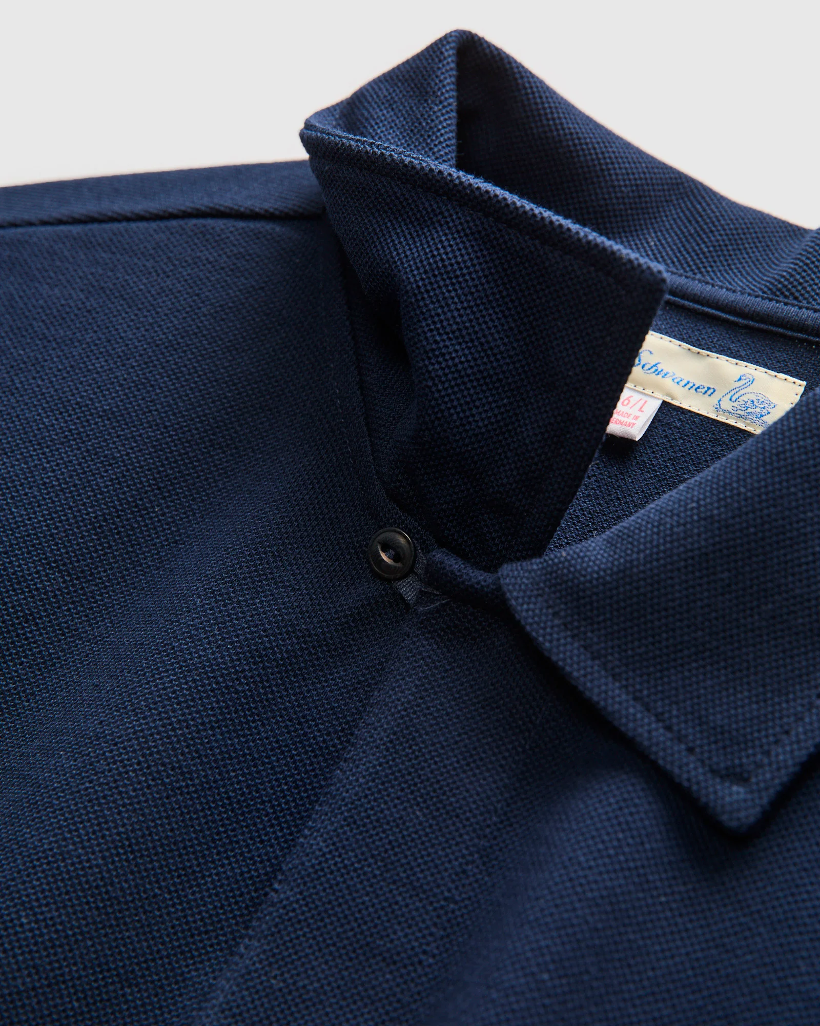 2PKPL "Good Originals" Loopwheel Polo Shirt in Ink Blue - Image 6