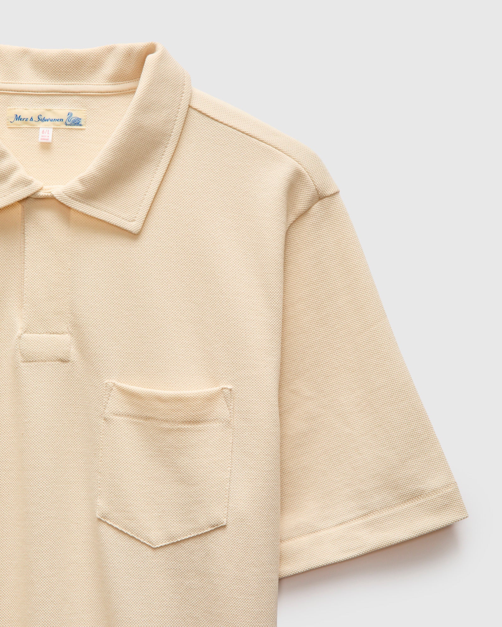 2PKPL "Good Originals" Loopwheel Polo Shirt in Nature - Image 5