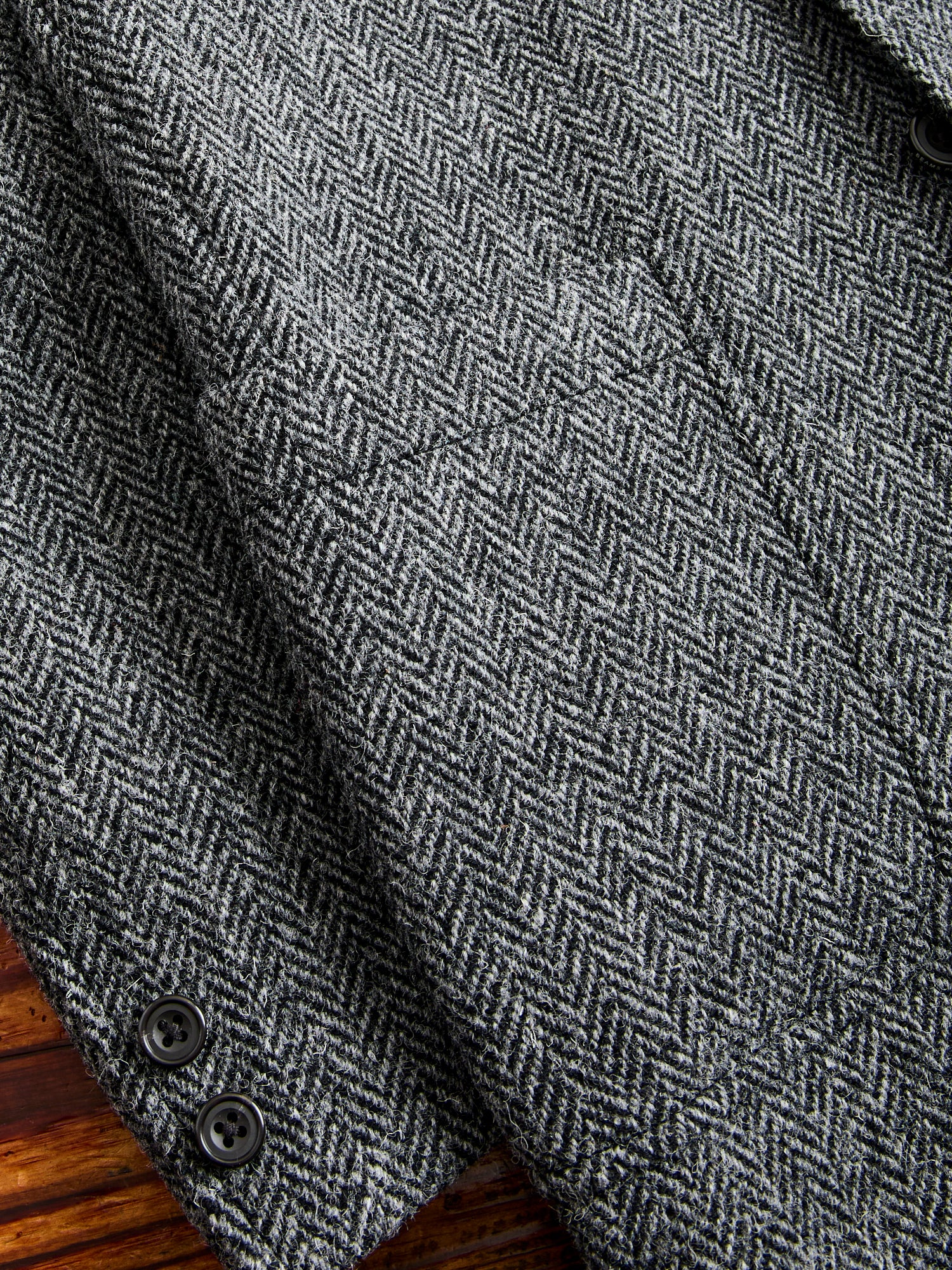 3B Comfort Harris Tweed Jacket in Grey Herringbone - Image 7