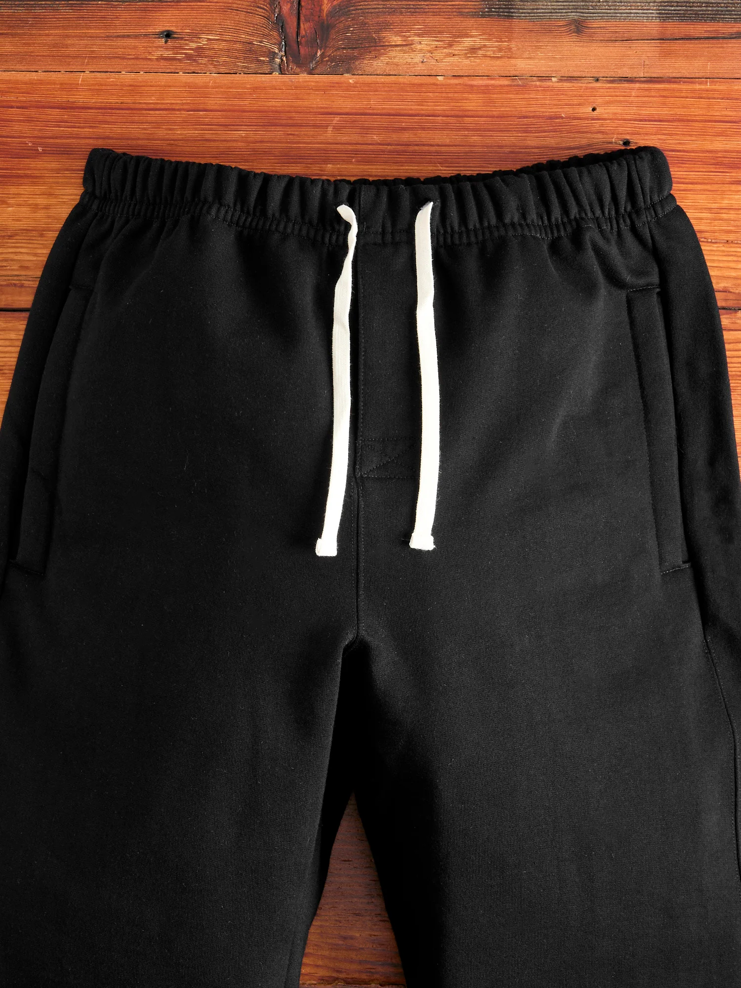3S50 "Good Originals" Heavyweight Loopwheel Sweatpants in Deep Black - Image 4