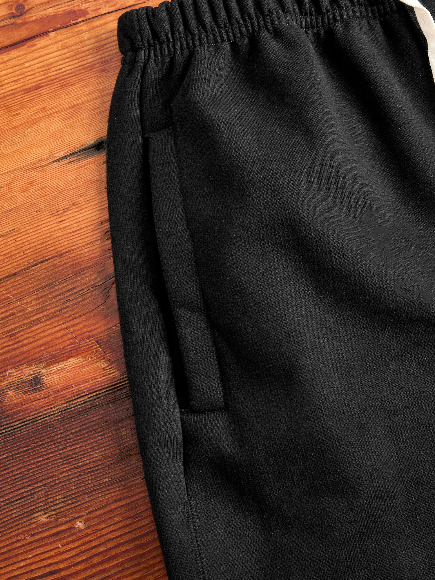 3S50 "Good Originals" Heavyweight Loopwheel Sweatpants in Deep Black - Image 5