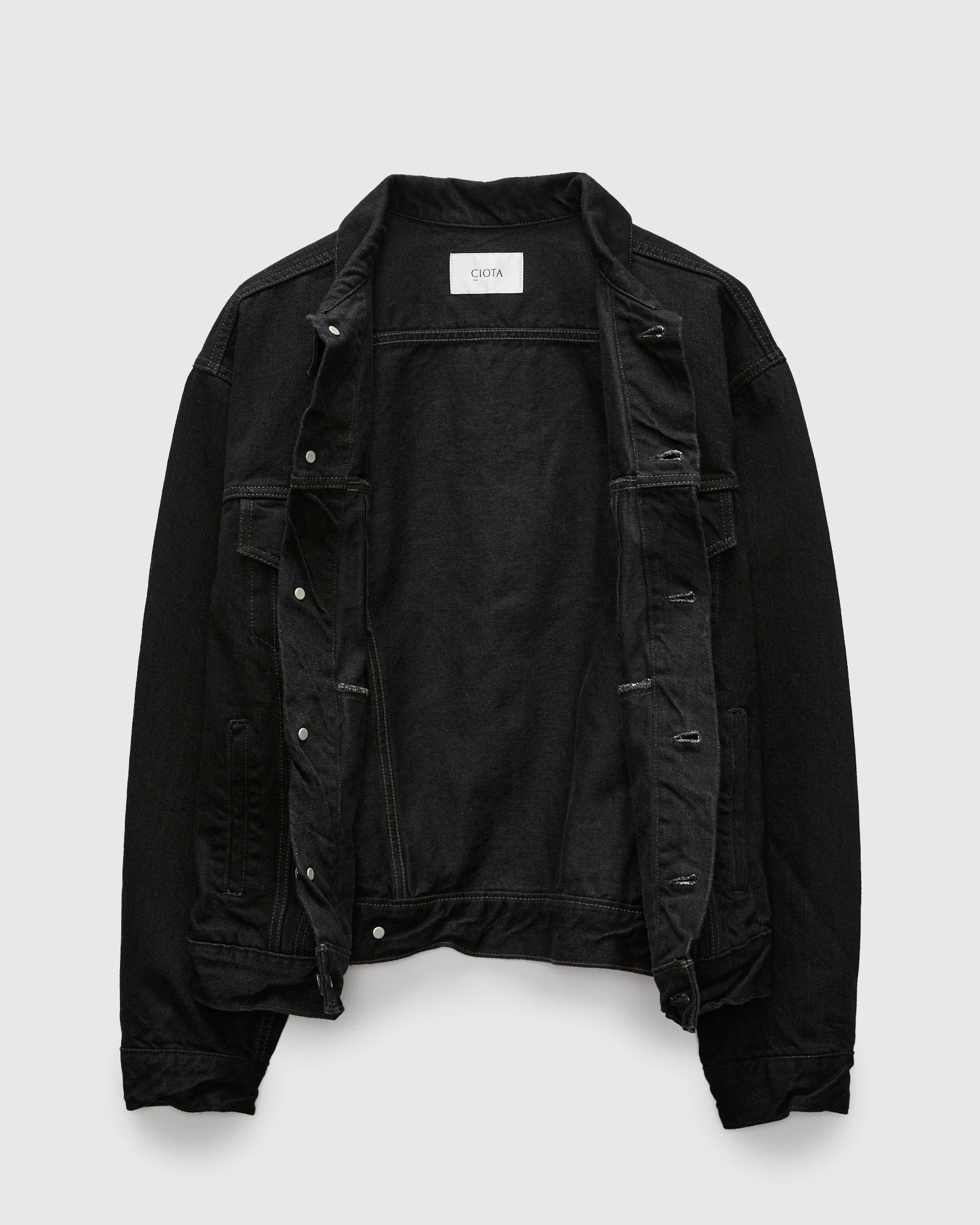 4 Pocket Denim Jacket in Rinse Black - Image 2