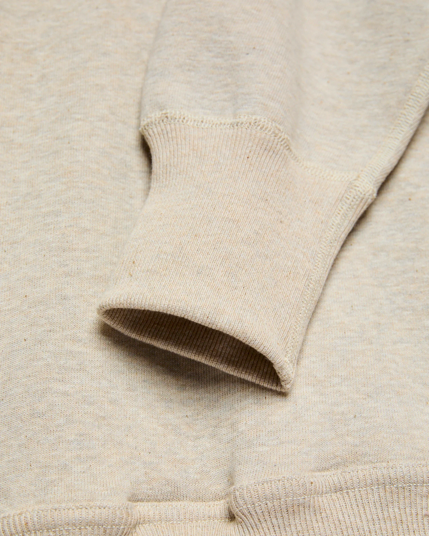 401 Loopwheel Sweatshirt in Oatmeal - Image 5