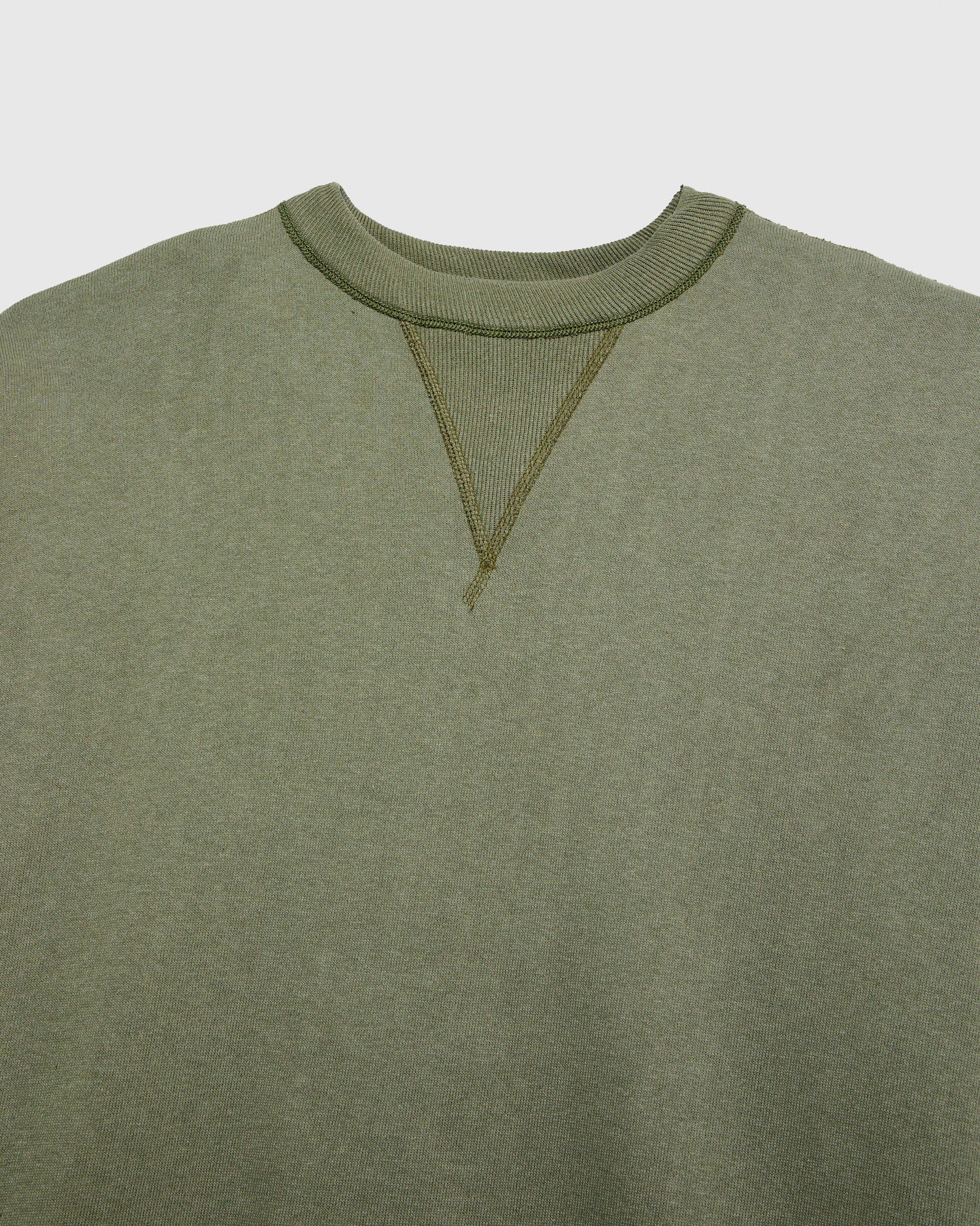 401 Loopwheel Sweatshirt in OD Green - Image 3