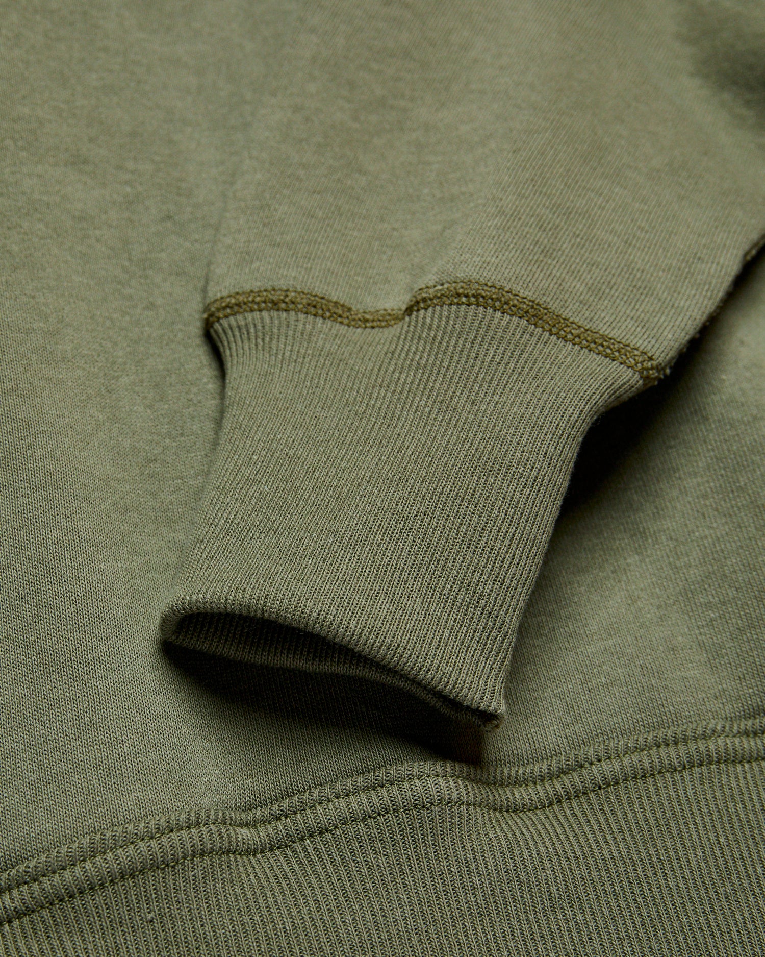 401 Loopwheel Sweatshirt in OD Green - Image 5