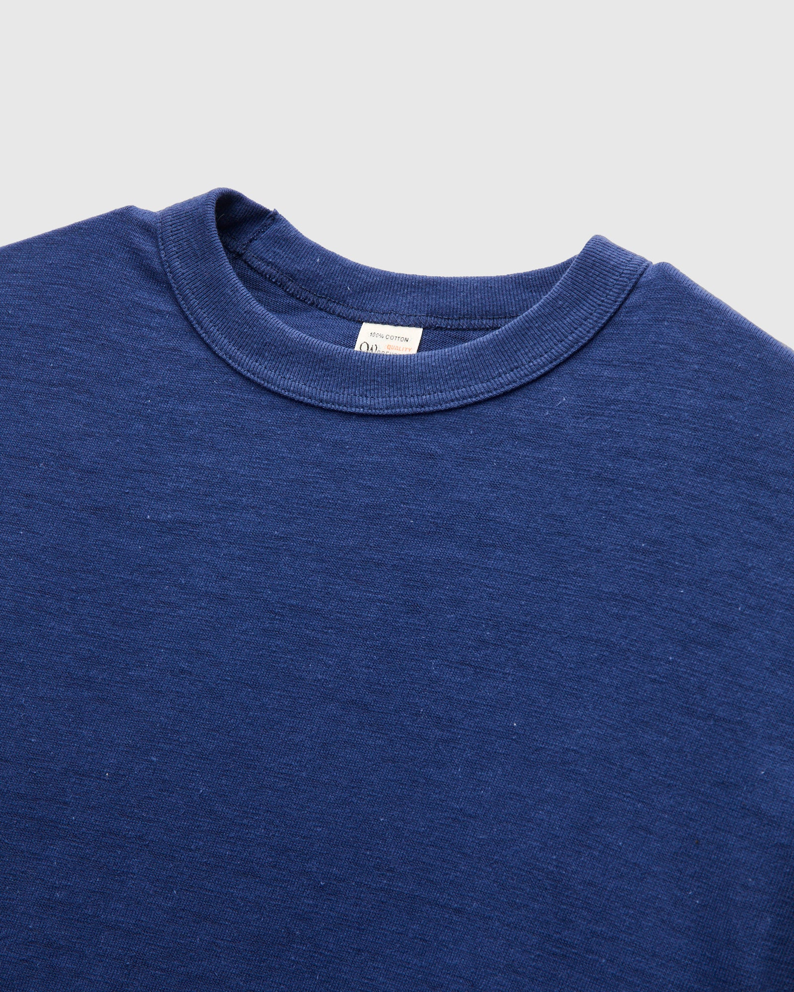 5906 Loopwheel Long Sleeve Tee in Navy - Image 3