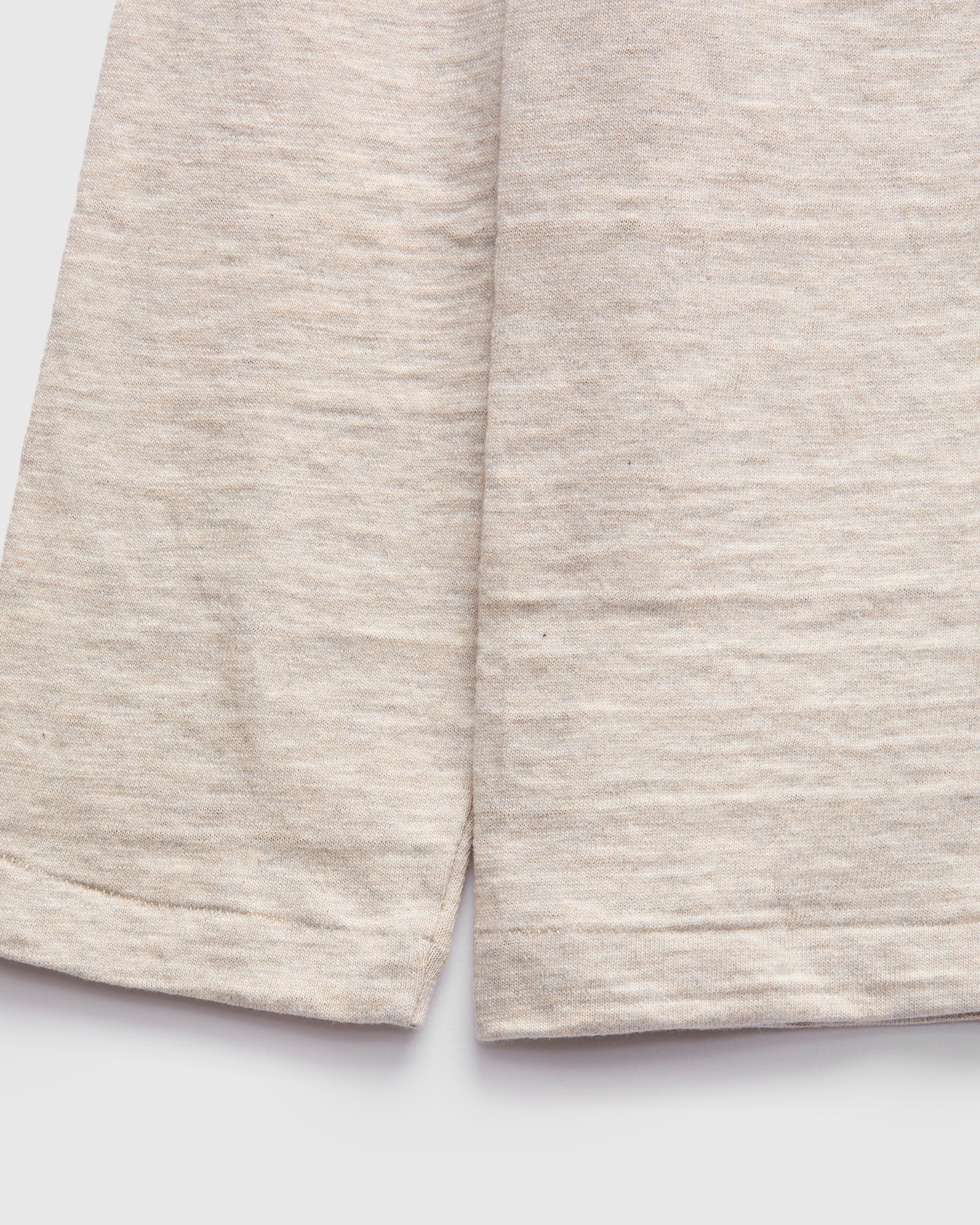 5906 Loopwheel Long Sleeve Tee in Oatmeal - Image 4