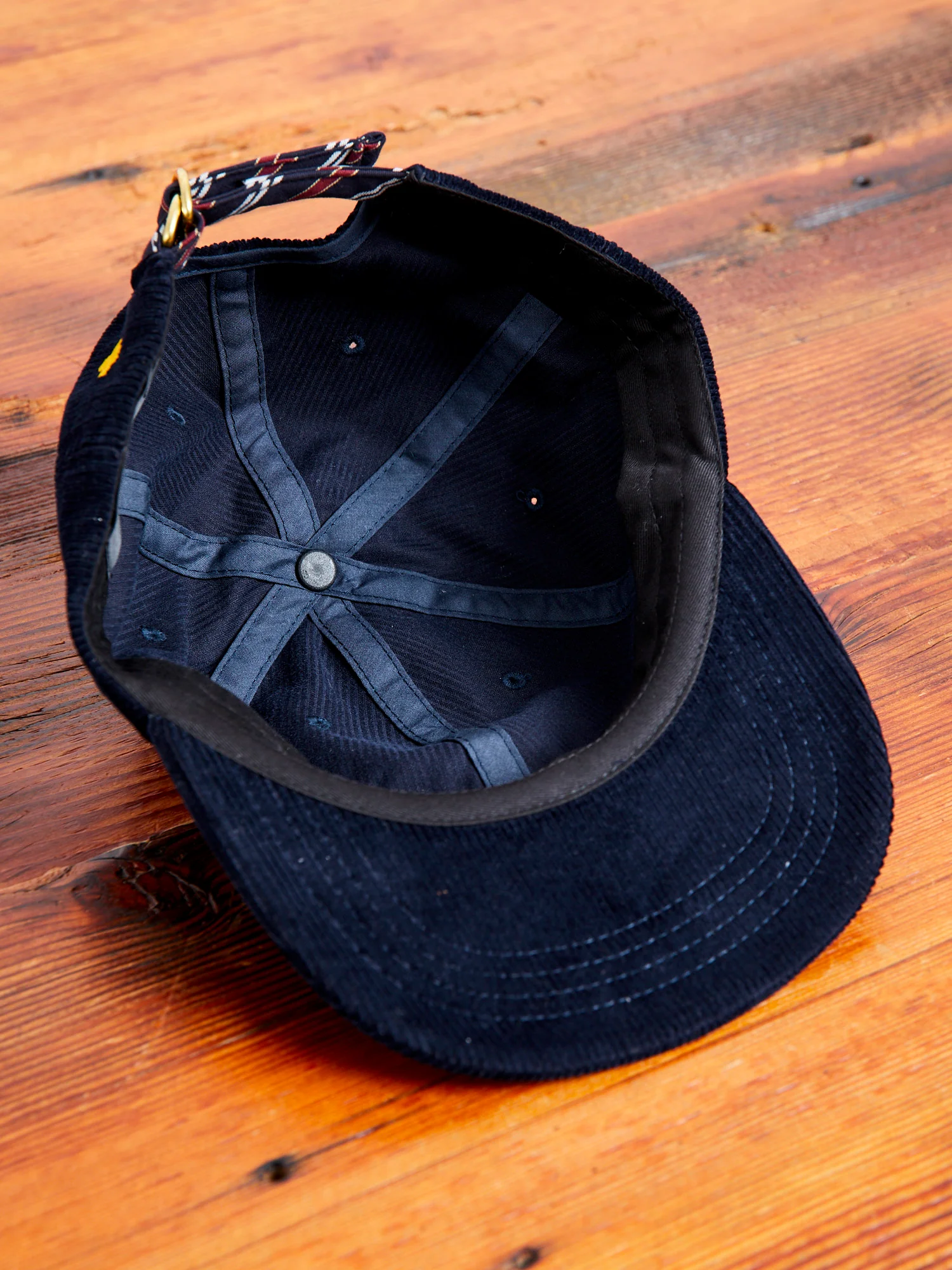 6-Panel Corduroy Cap in Navy - Image 8